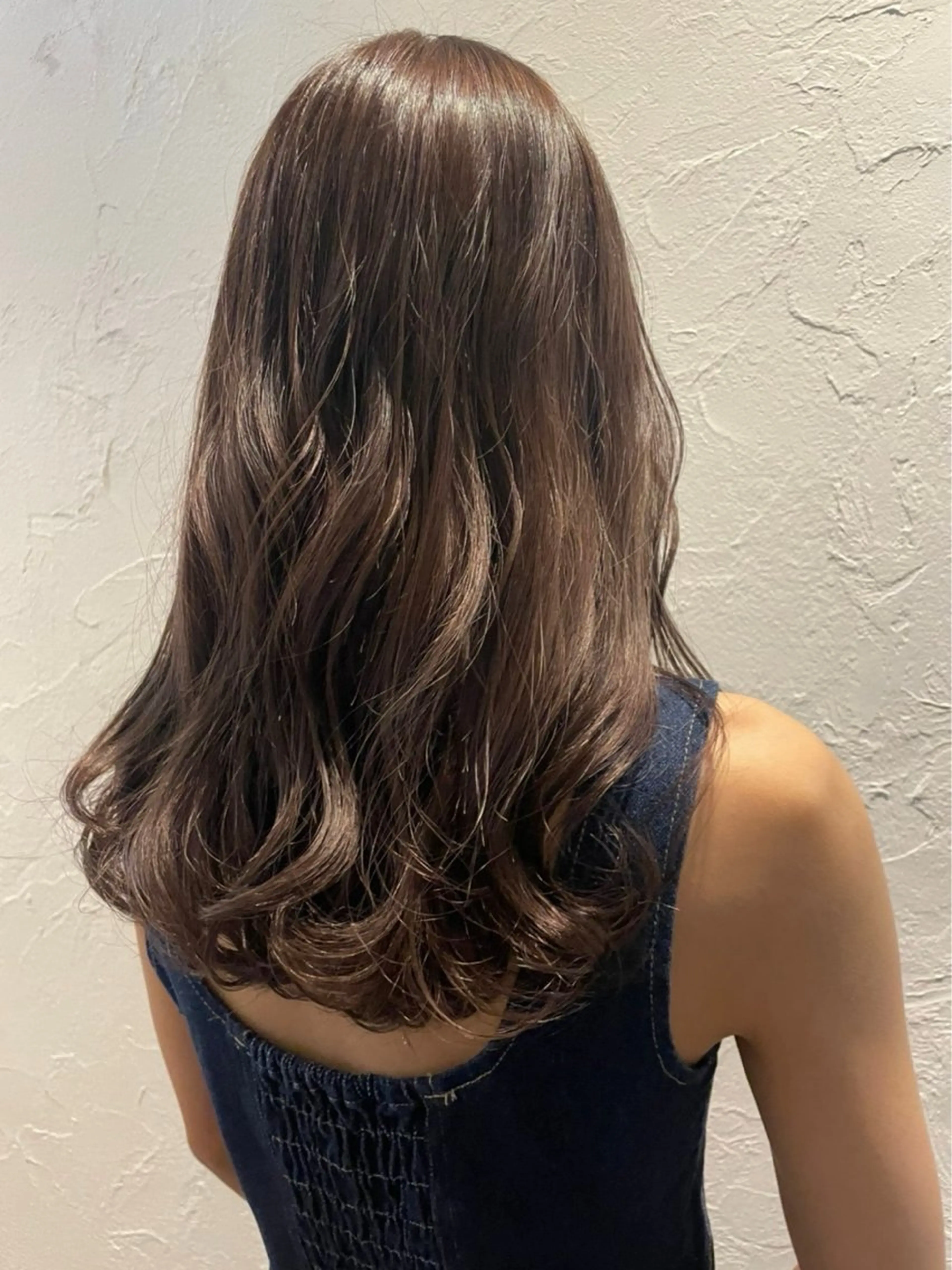 セミロング 赤み消しカラー 🩵かりんのヘアスタイル