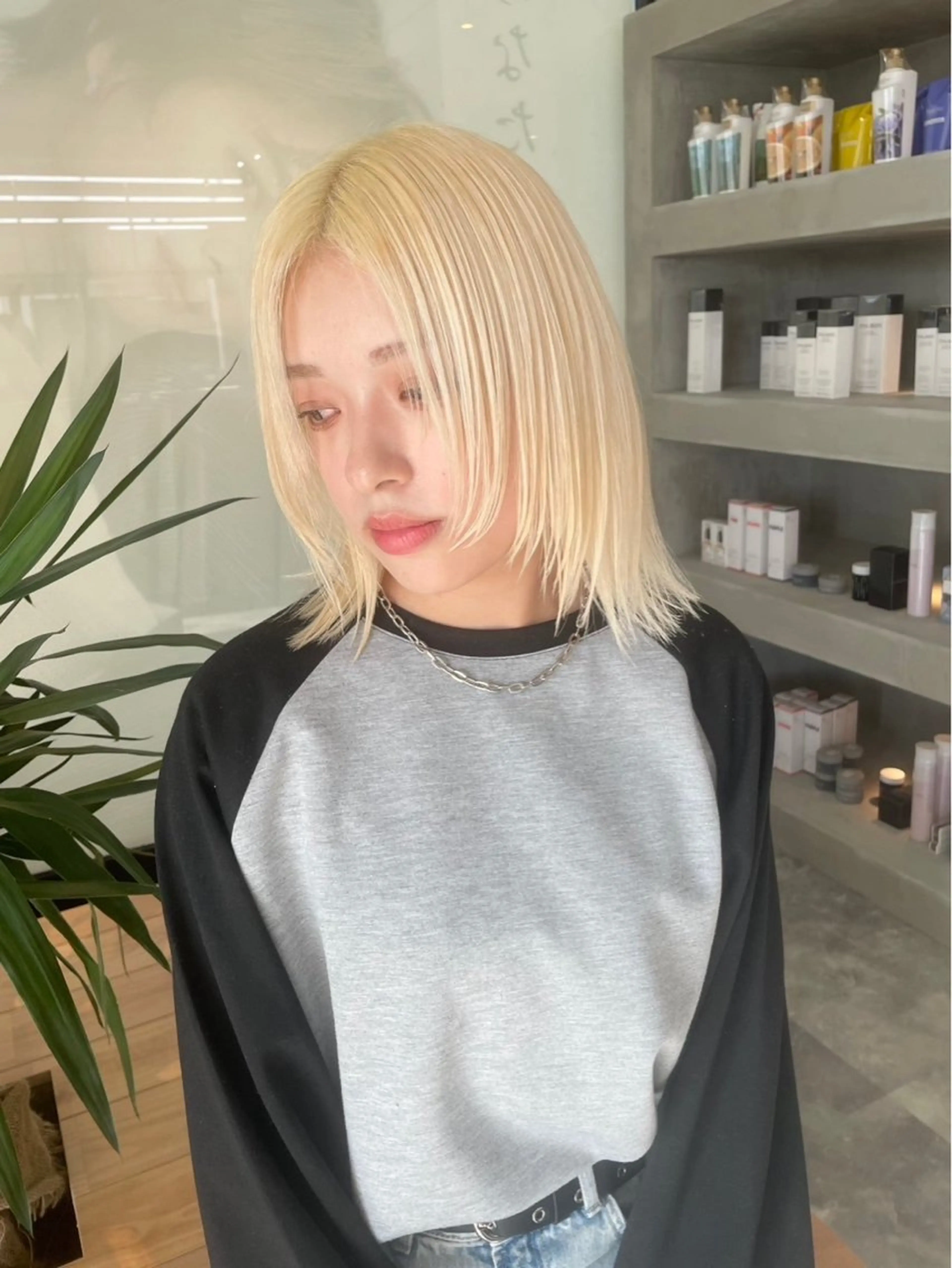 【ハイトーンを維持したい方にオススメ♪】リタッチブリーチカラーの写真