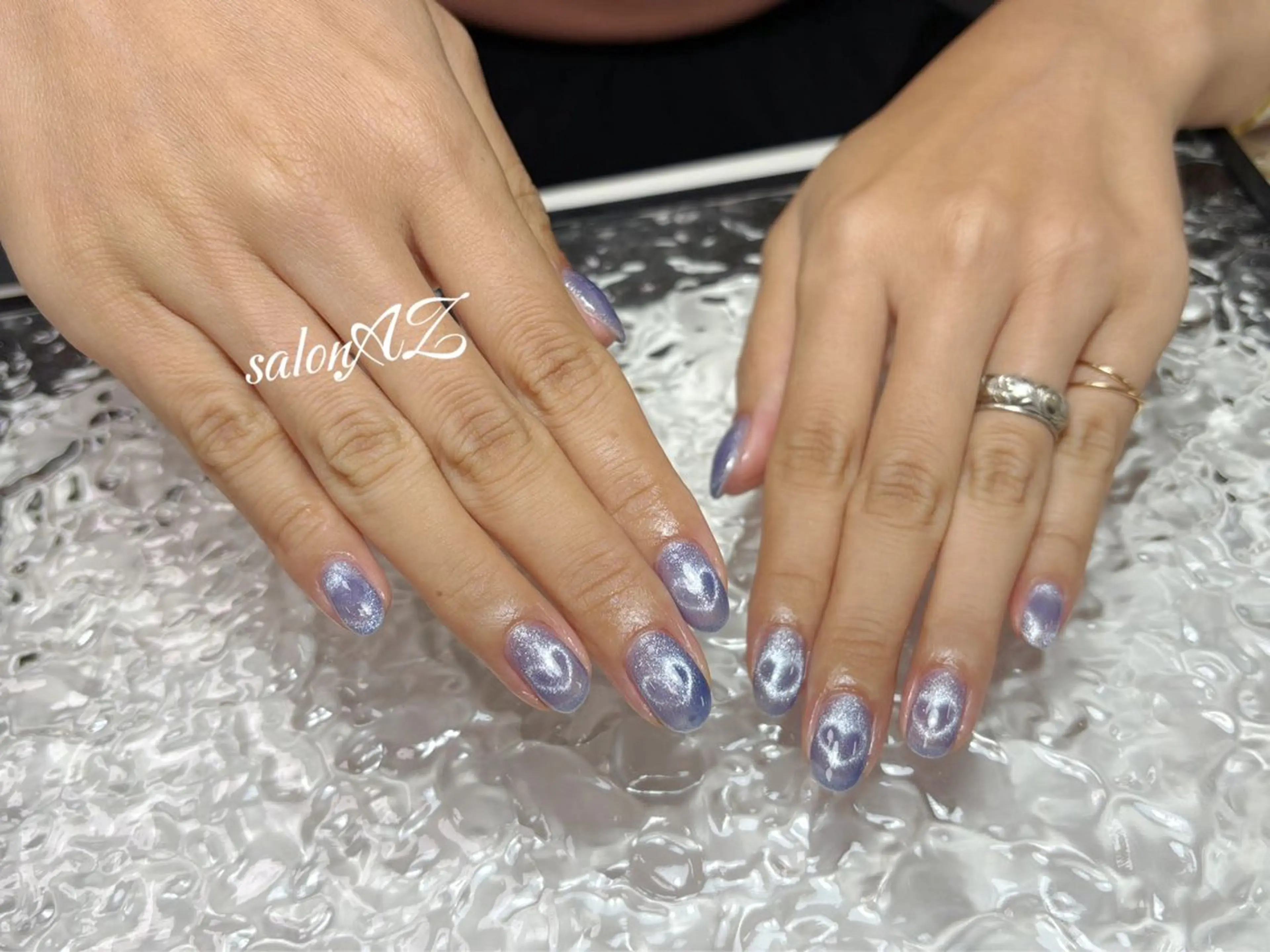 ネイル ハート マグネットネイル salon AZのネイルデザイン