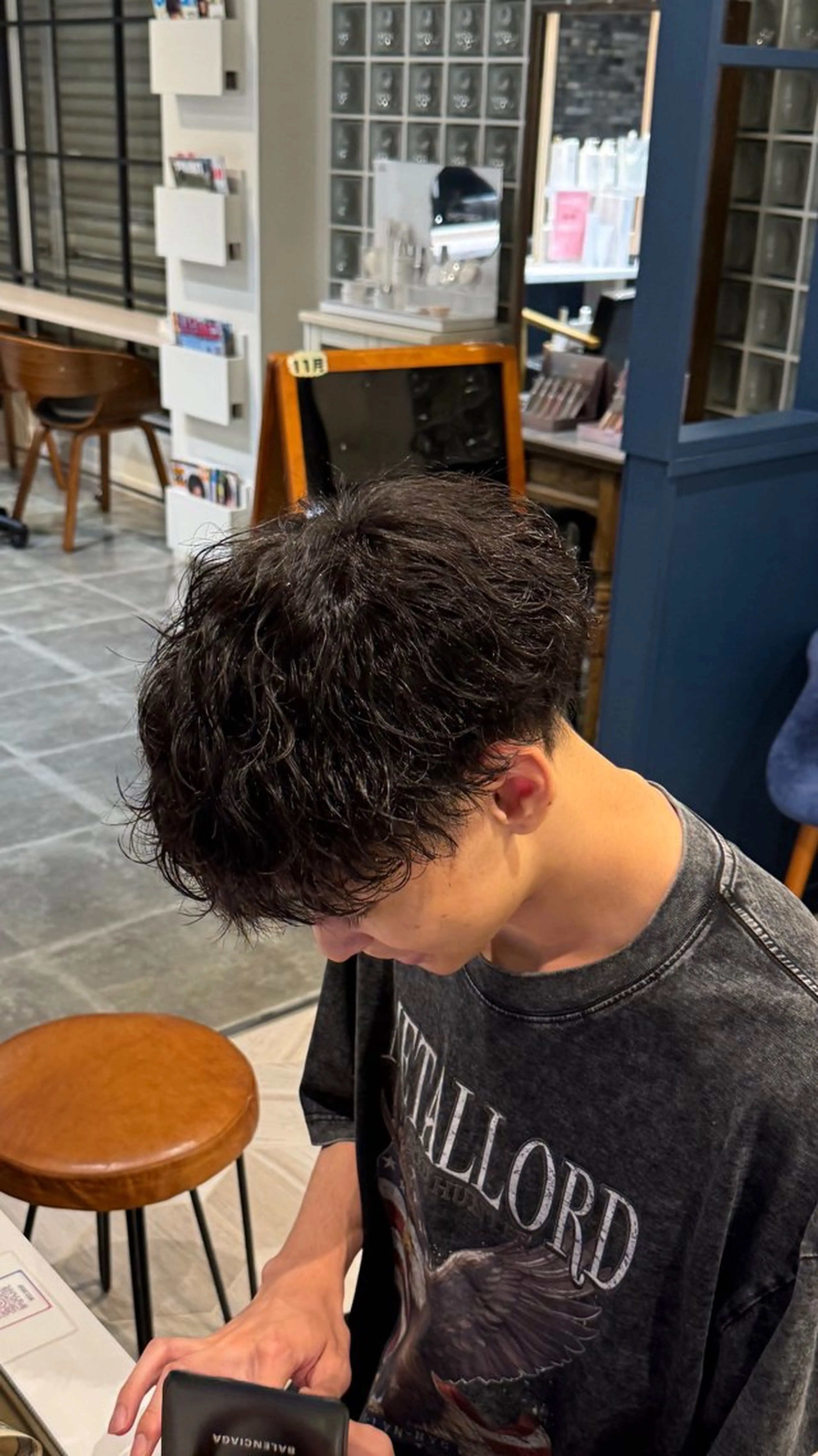 メンズ カット パーマ 福田 聖のヘアスタイル