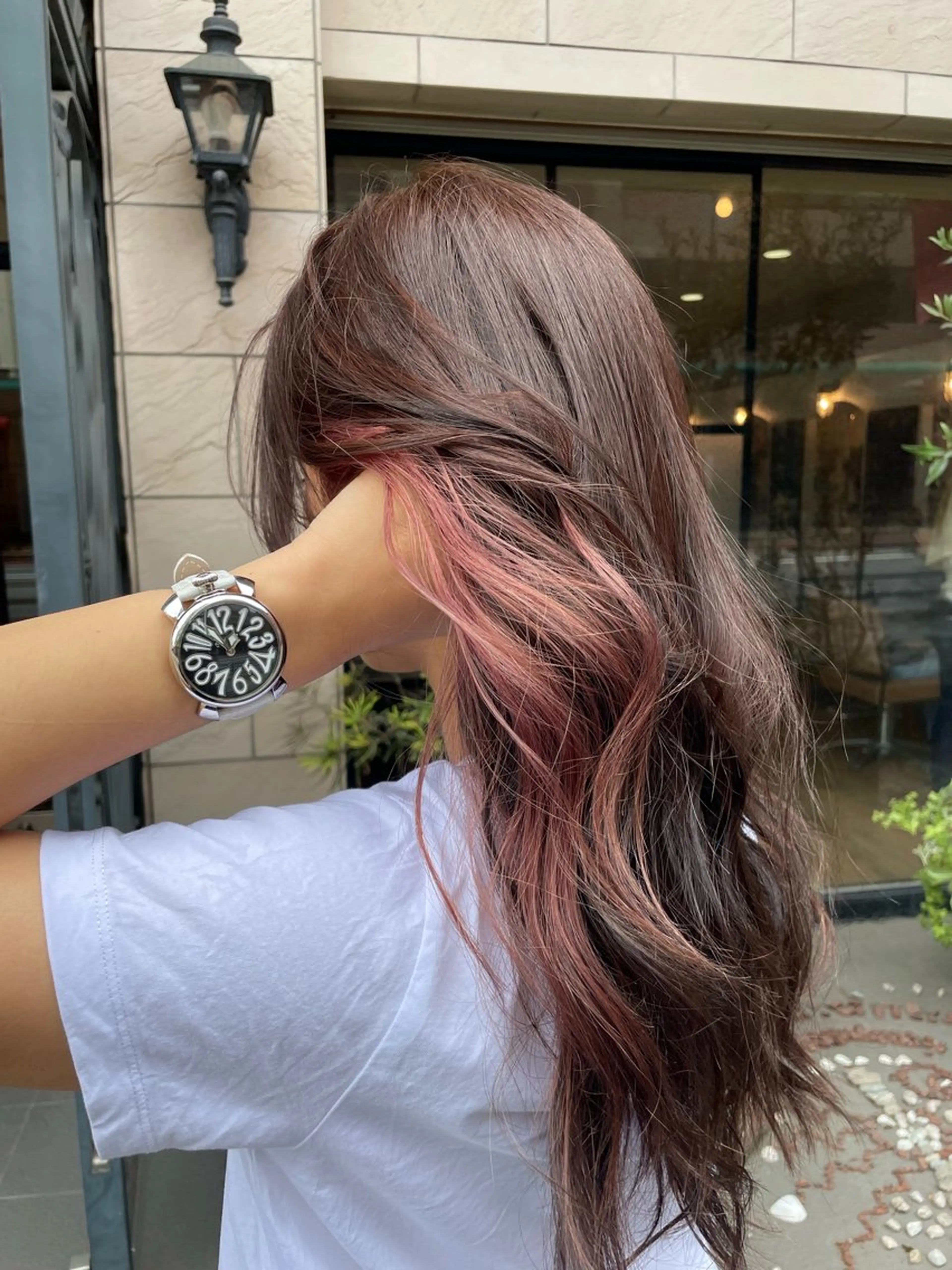 ロング カラー ベージュカラー ブリーチ ピンクカラー ピンクベージュ ヘアカラー 大人可愛い🧸 艶髪✨かおるのヘアスタイル