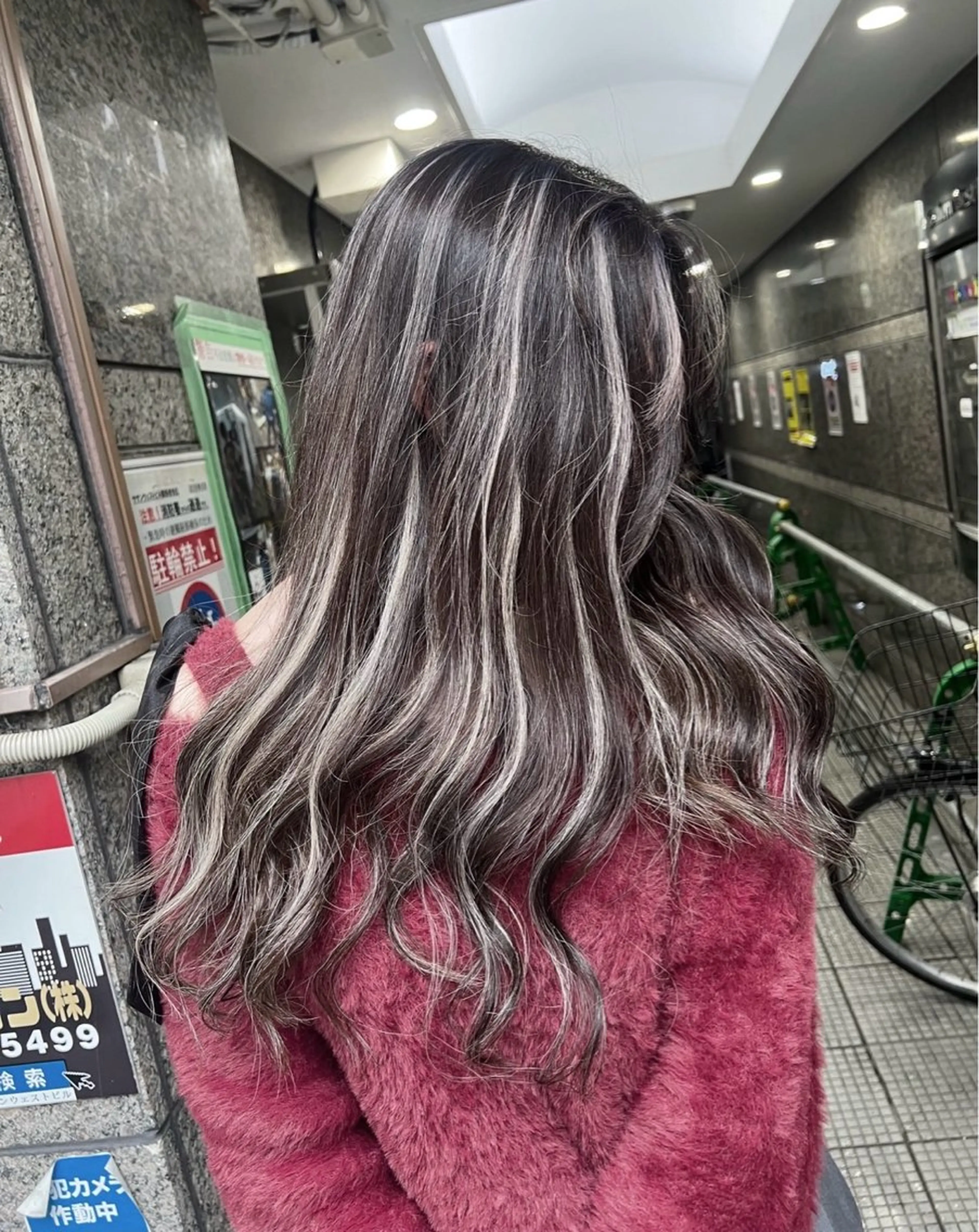 ロング カラー ダークグレー ダークグレージュ グレージュ ハイライトカラー ハイライト ヘアカラー トリートメント ROBIN所属・指名数No.1 /NAOYAのヘアスタイル