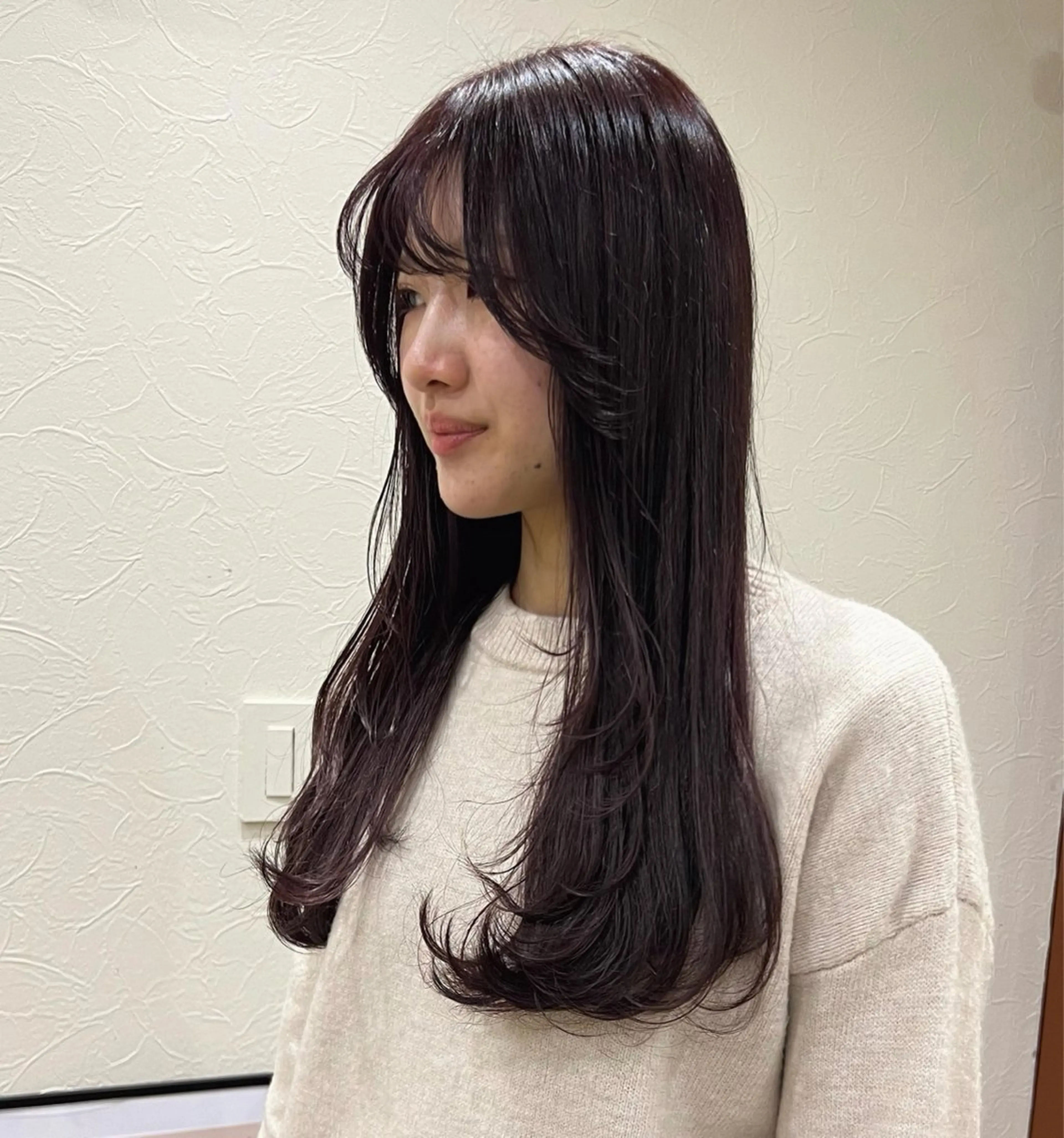 ロング カラー レイヤーカット カット ヘアカラー 透明感カラー ☆akoのヘアスタイル