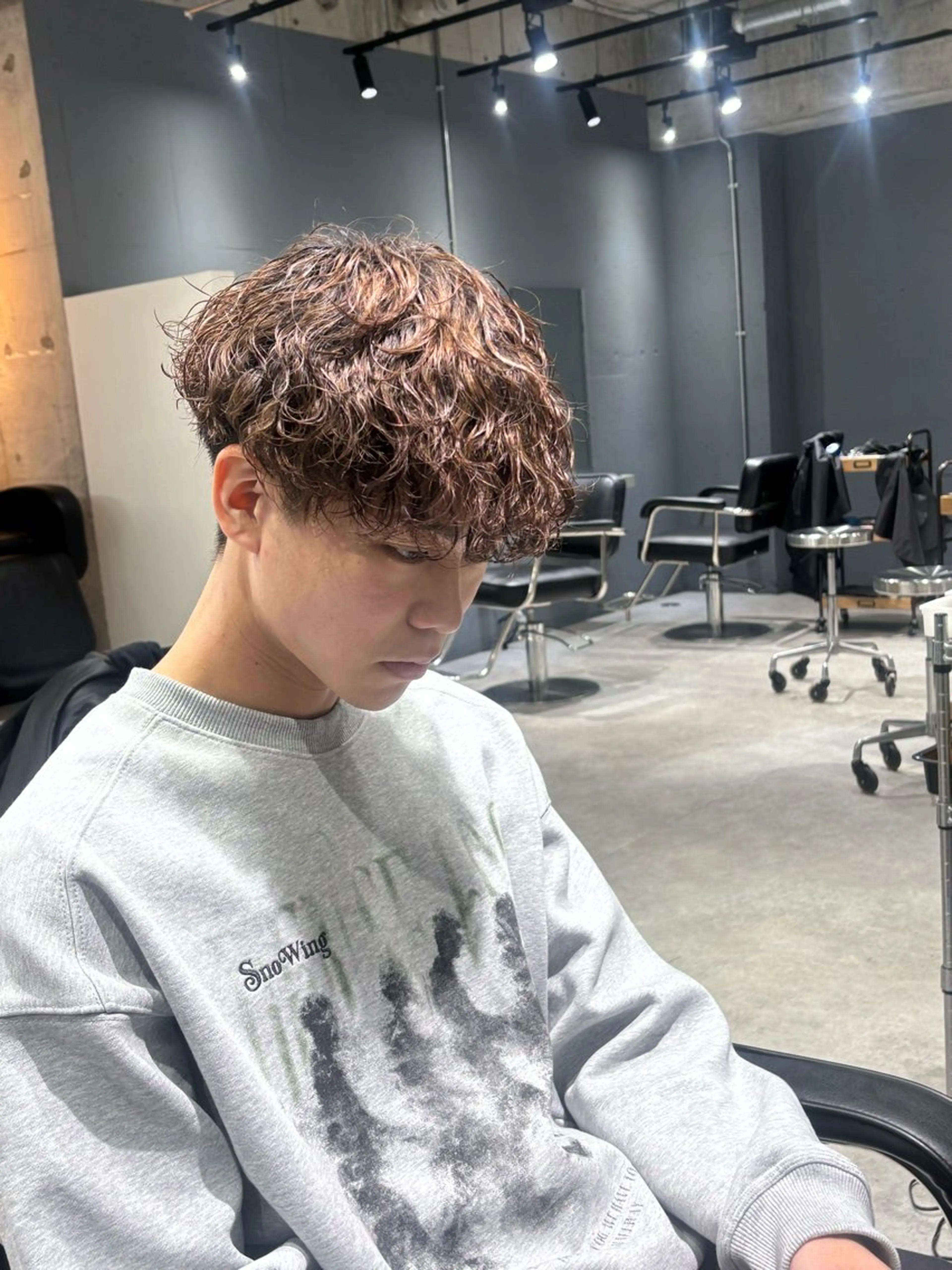 ショート パーマ メンズ特化美容師 中戸 滉のヘアスタイル