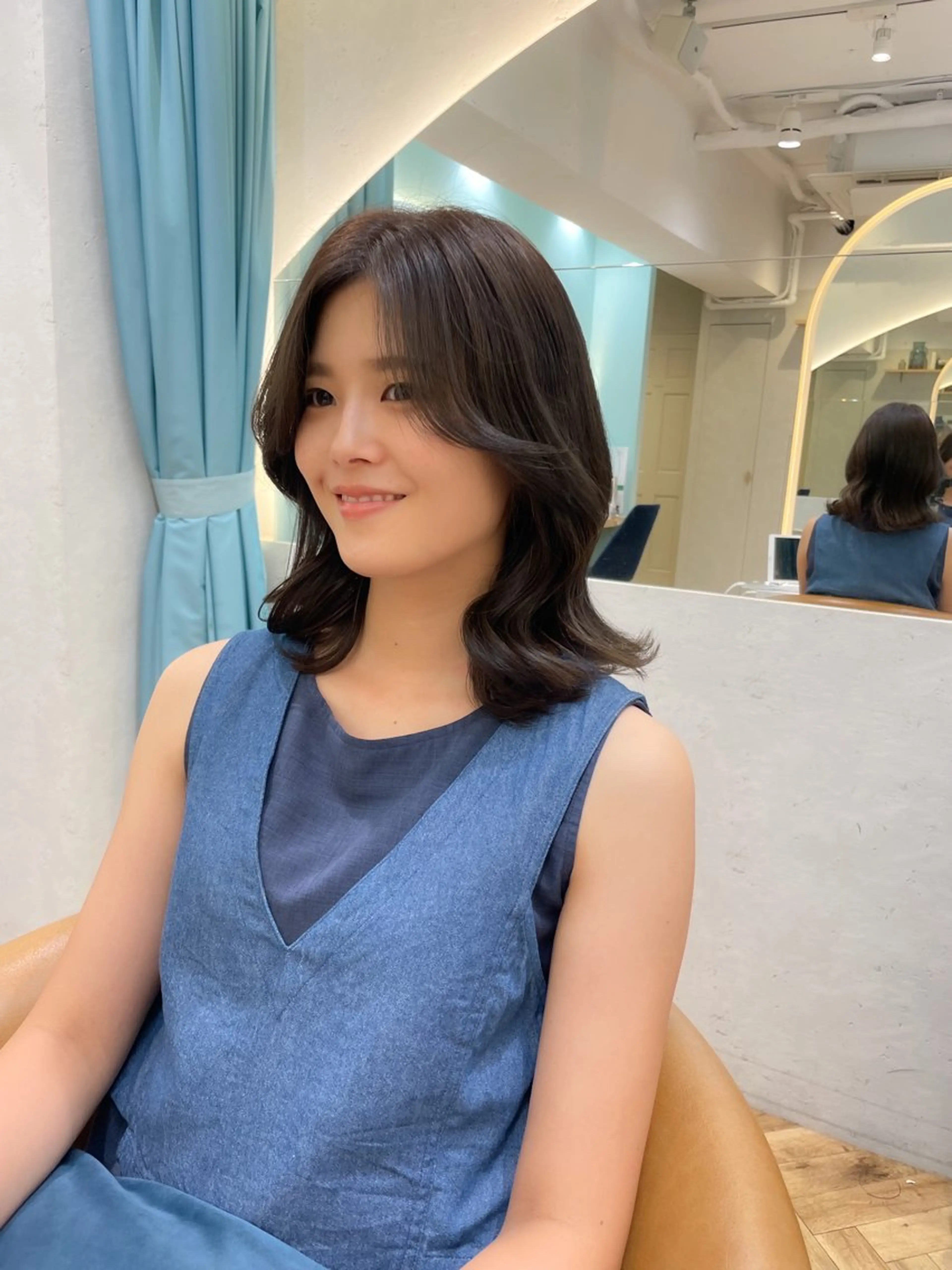 ミディアム カット ヘアカラー トリートメント 育休中4/30- 予約受付/野崎かよのヘアスタイル