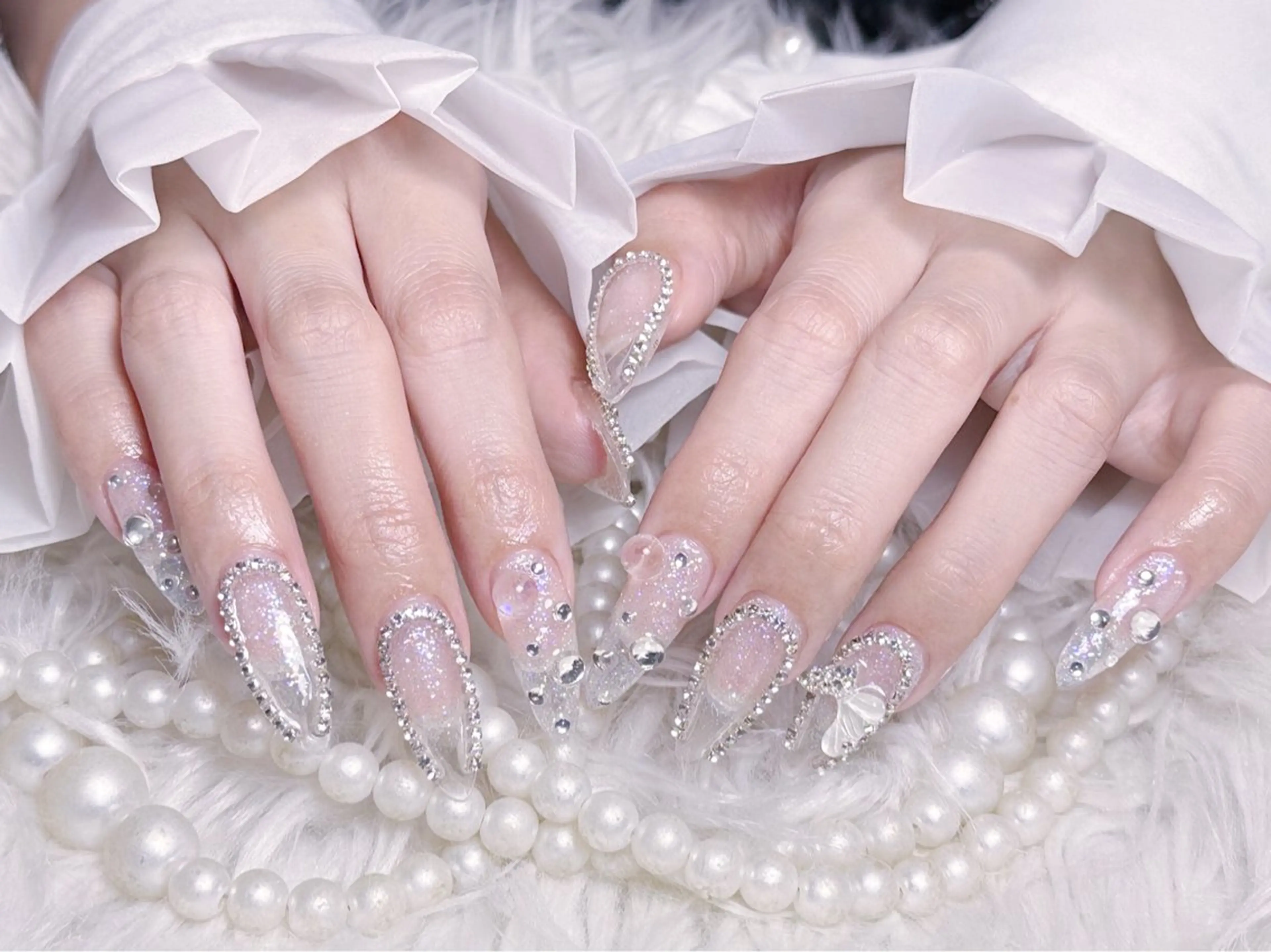 ネイル ☁️Minmin Tsuki💙🩵のネイルデザイン