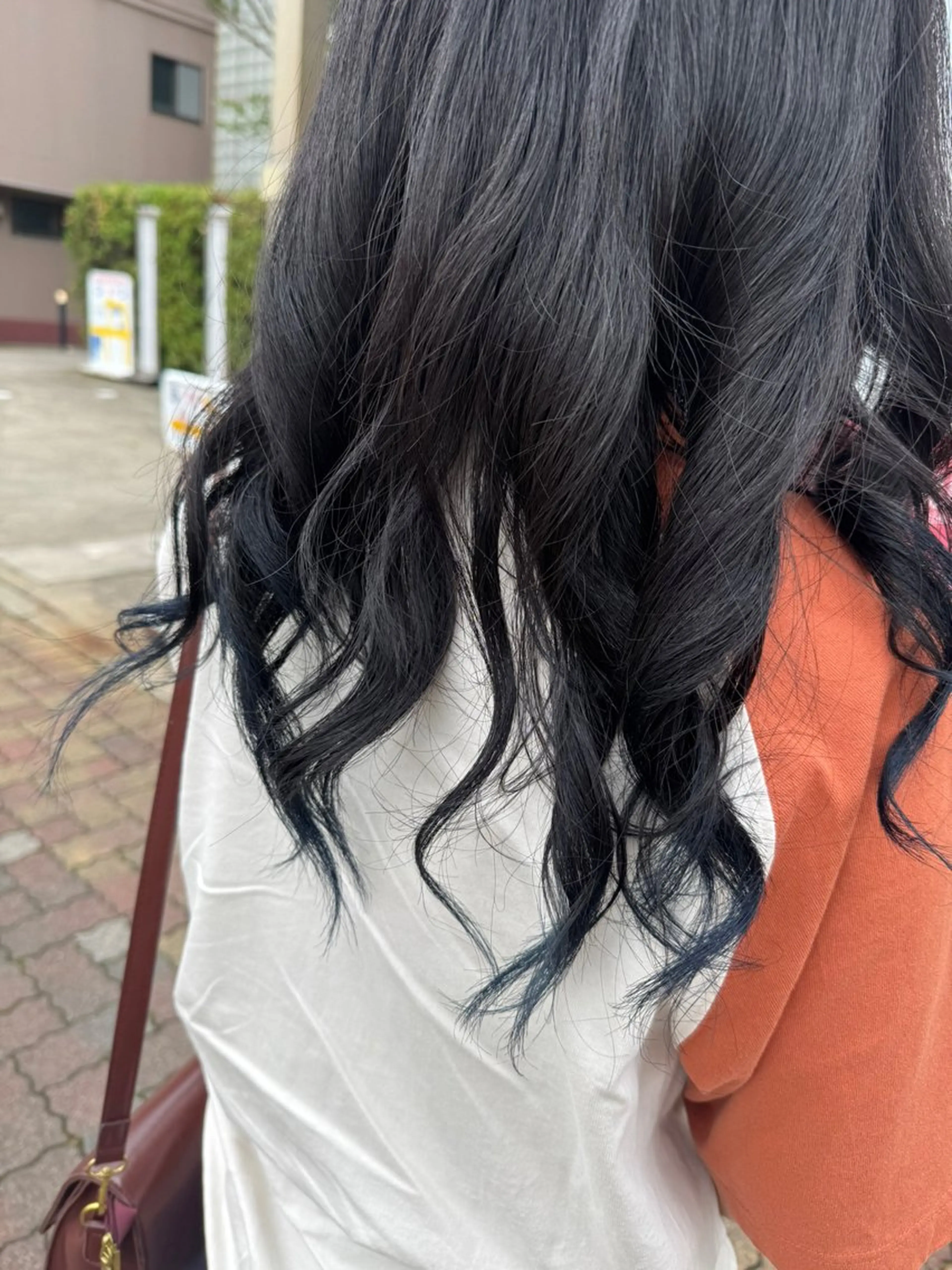 セミロング お団子ヘア ヘアカラー ハイトーン/デザイン カラー/新潟/りなのヘアスタイル