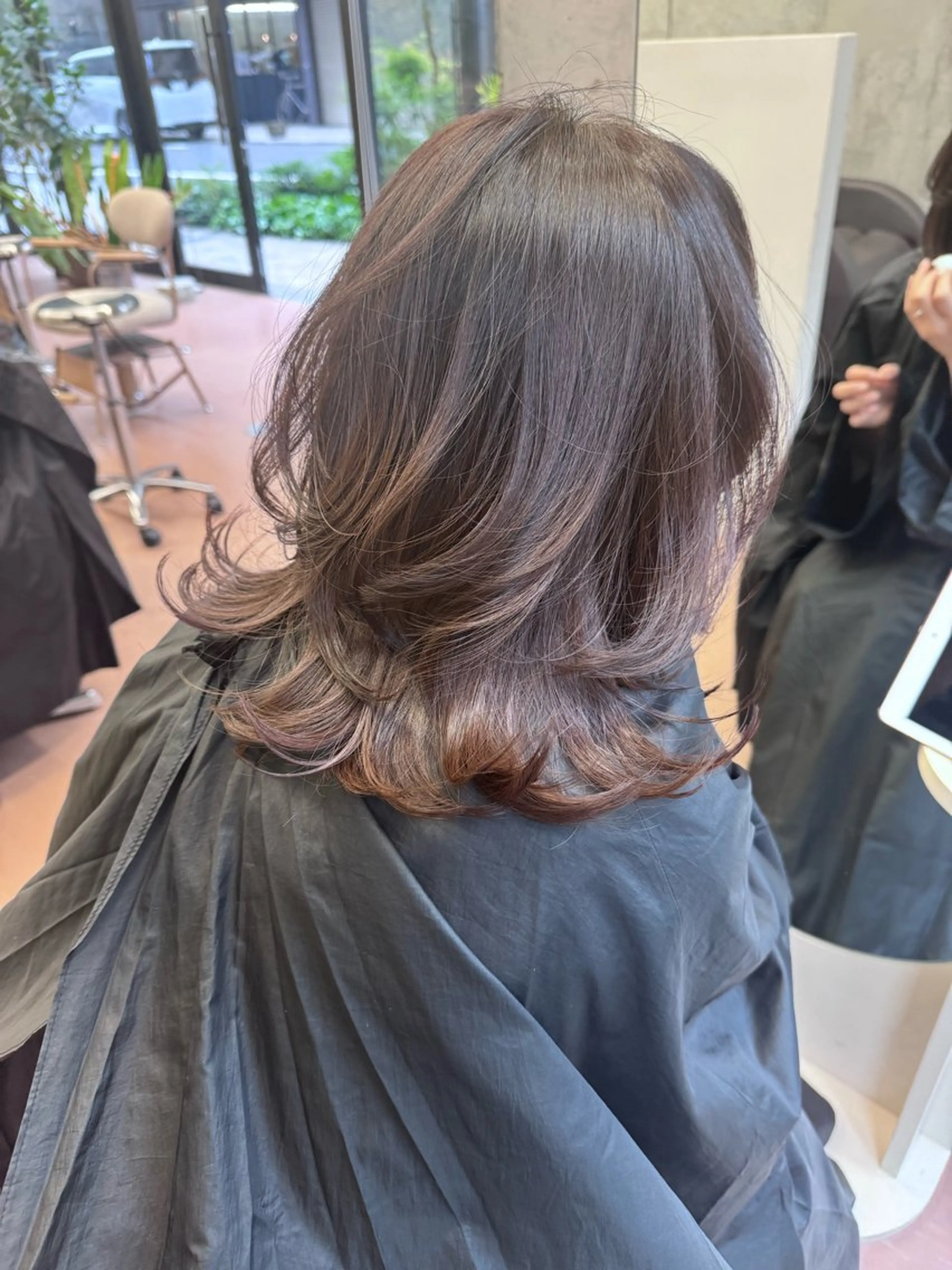 ミディアム レイヤーカットモデル 募集/藤原一真のヘアスタイル