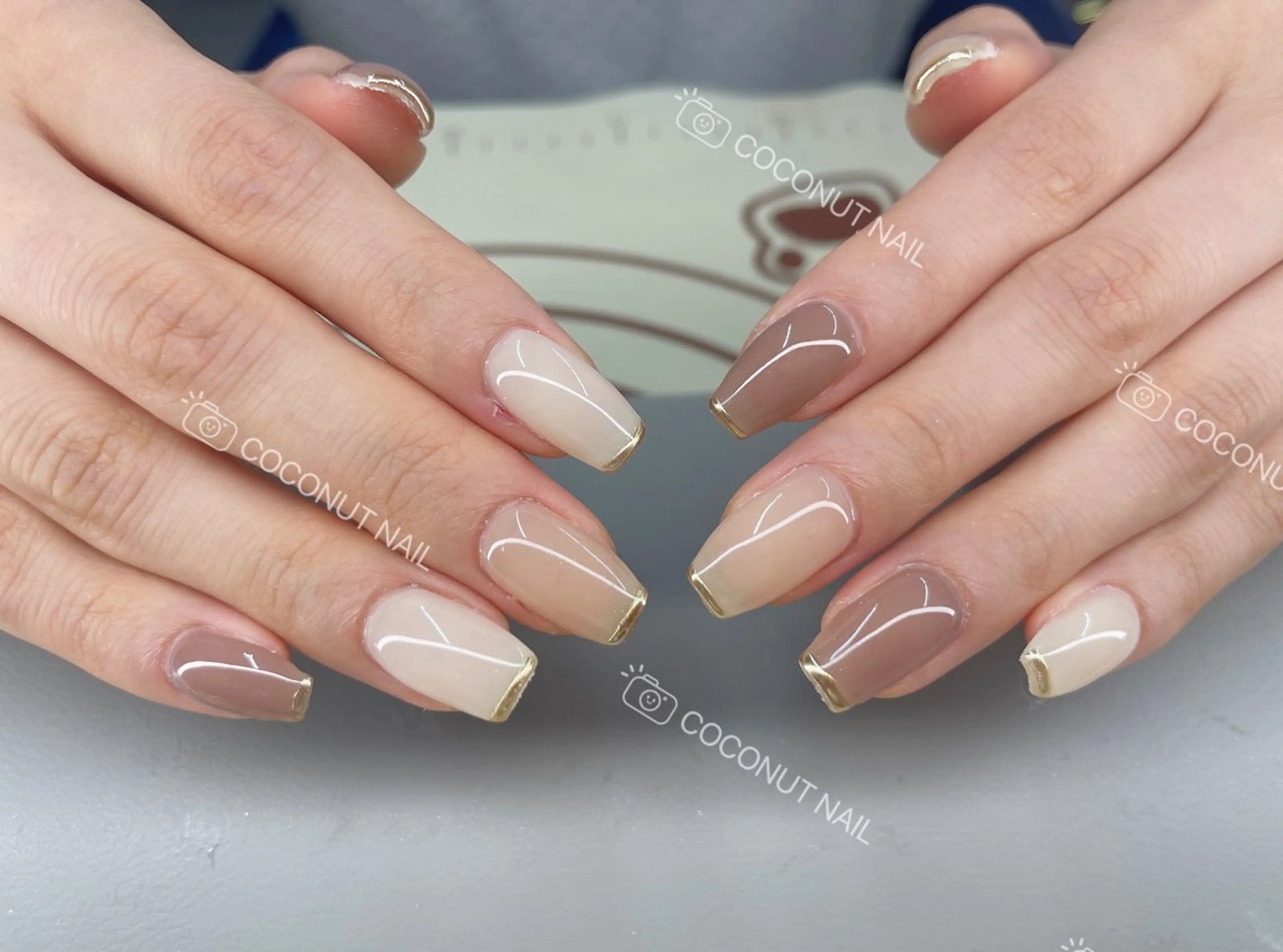 ネイル ハンドネイル 神田 ココナッツのネイルデザイン