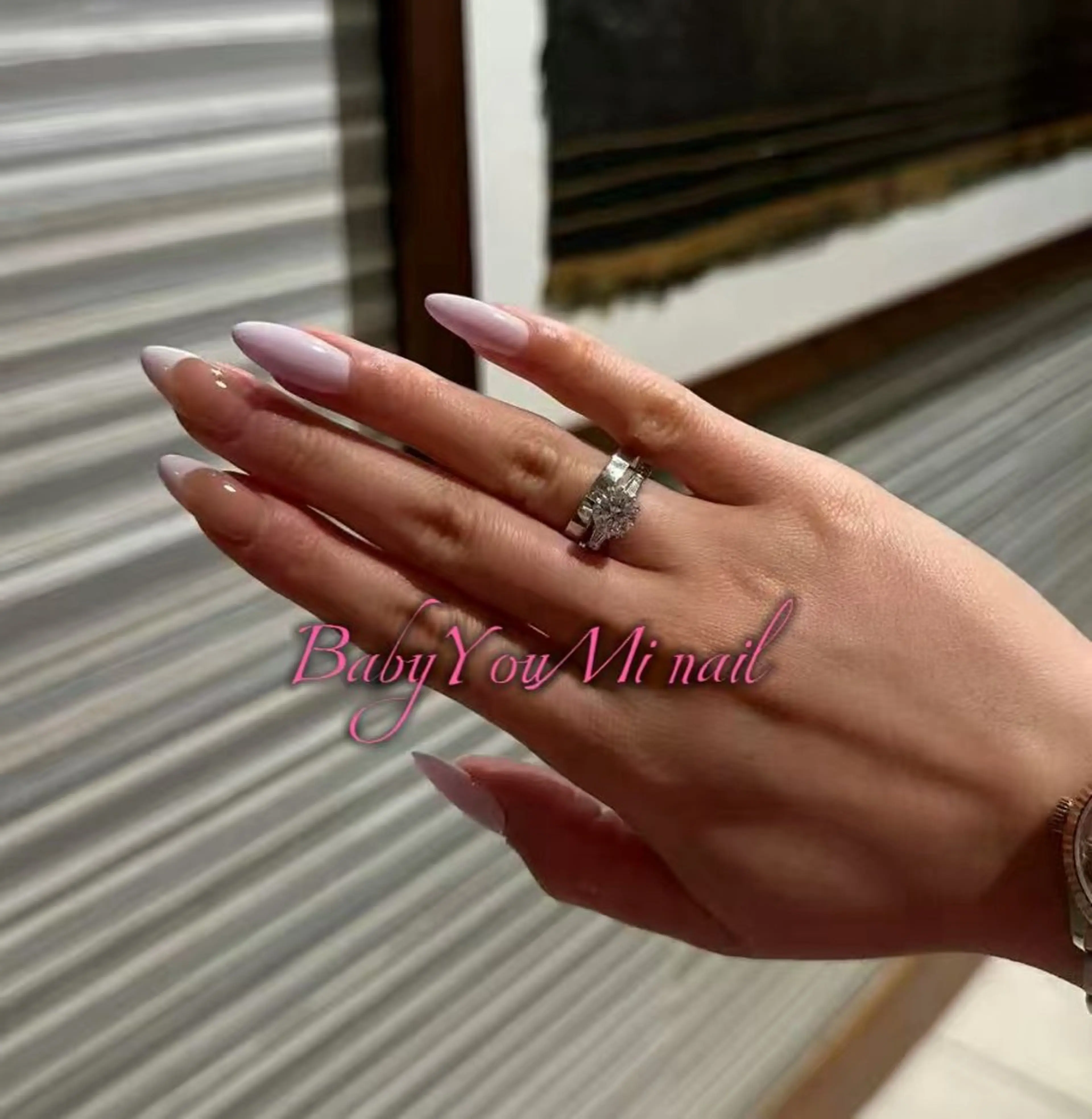 ネイル オーロラネイル フラワーネイル フットネイル フレンチネイル ジェルネイル ハンドネイル Oomiya 服部のネイルデザイン