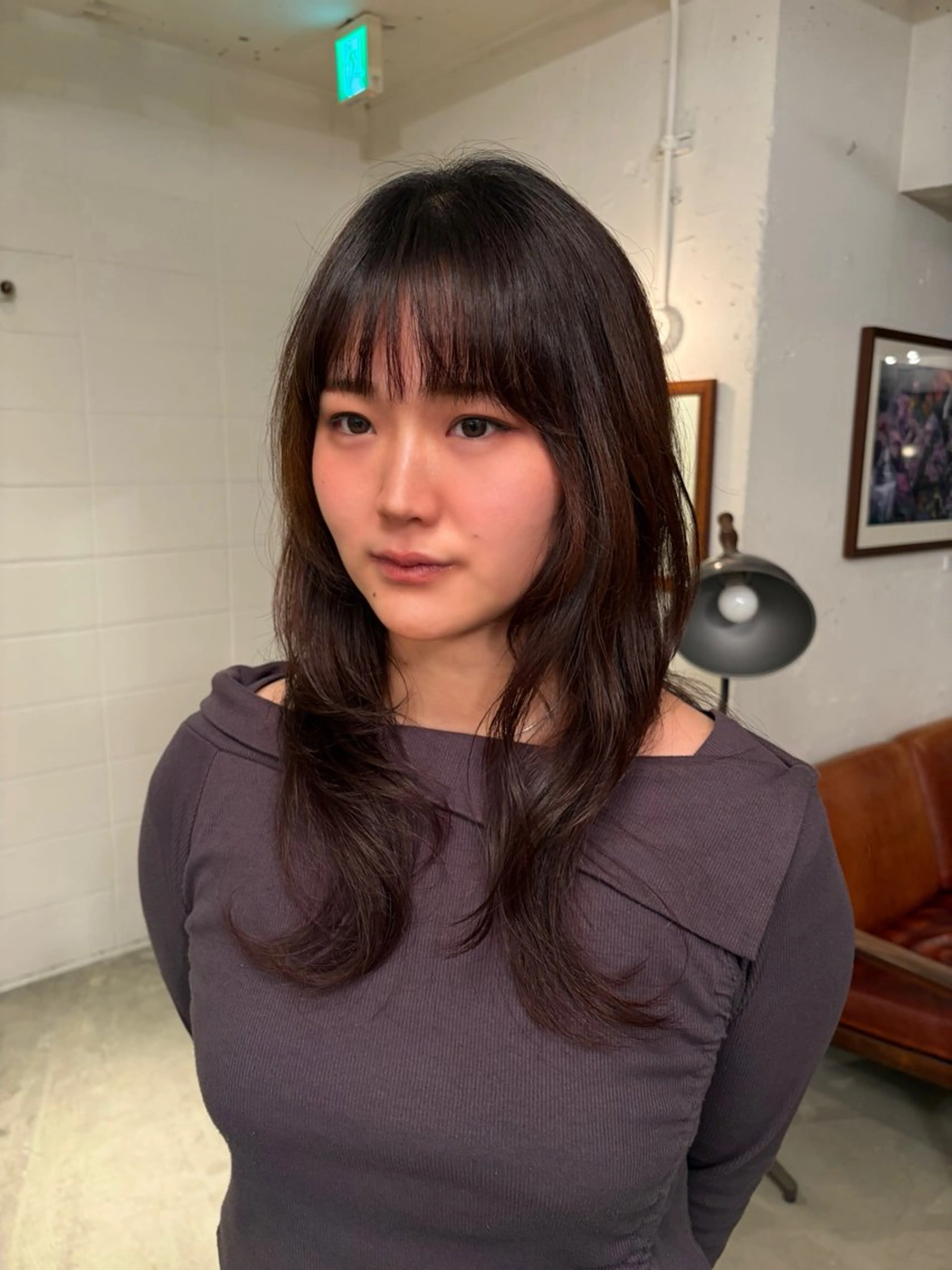 ロング 韓国風ヘア レイヤーカット S.HAIR SALON所属・レイヤーカット/ 表参道/chioriのヘアスタイル