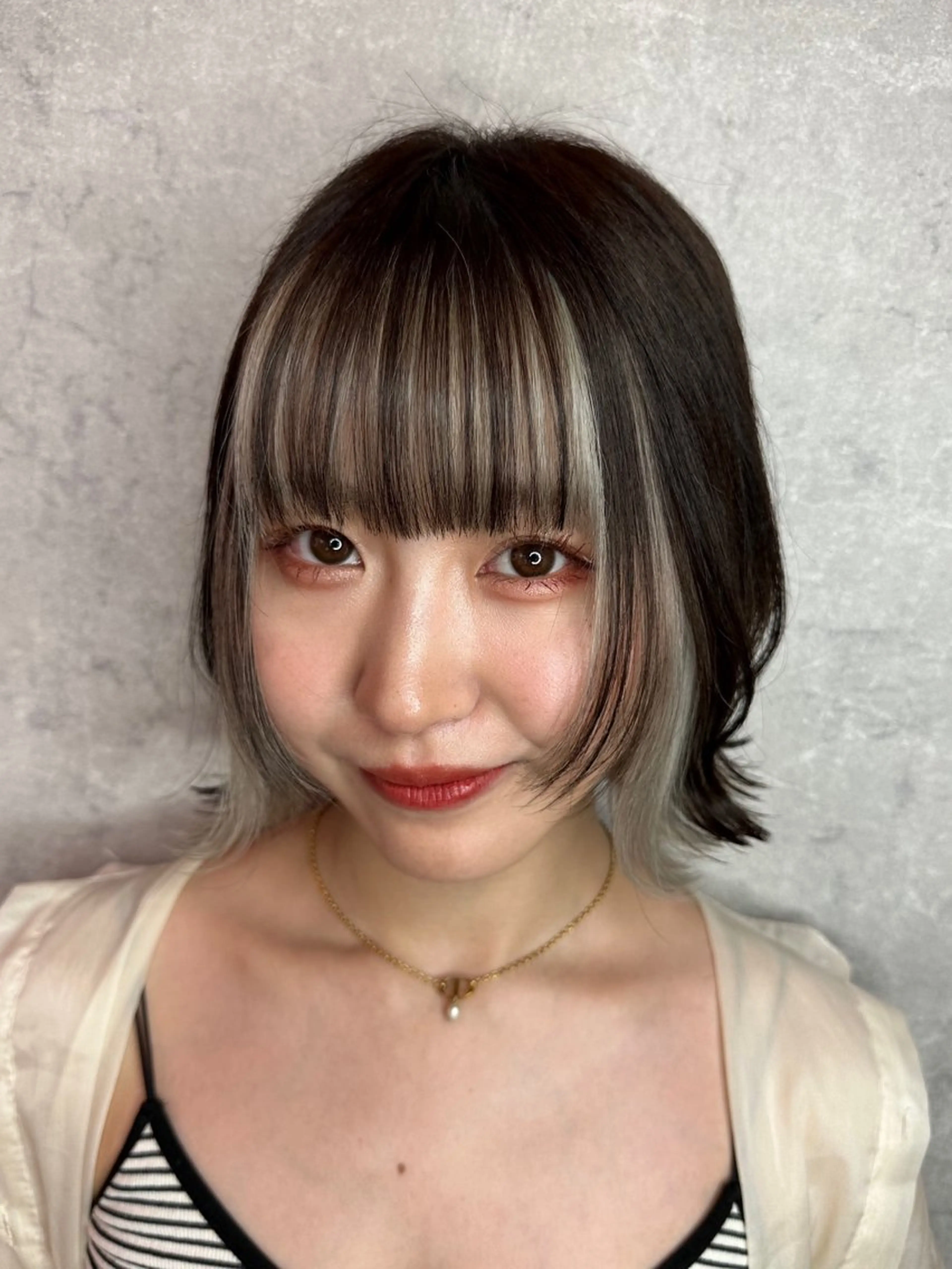 ミディアム カラー 韓国ヘア/艶カラー /田中悠佑のヘアスタイル