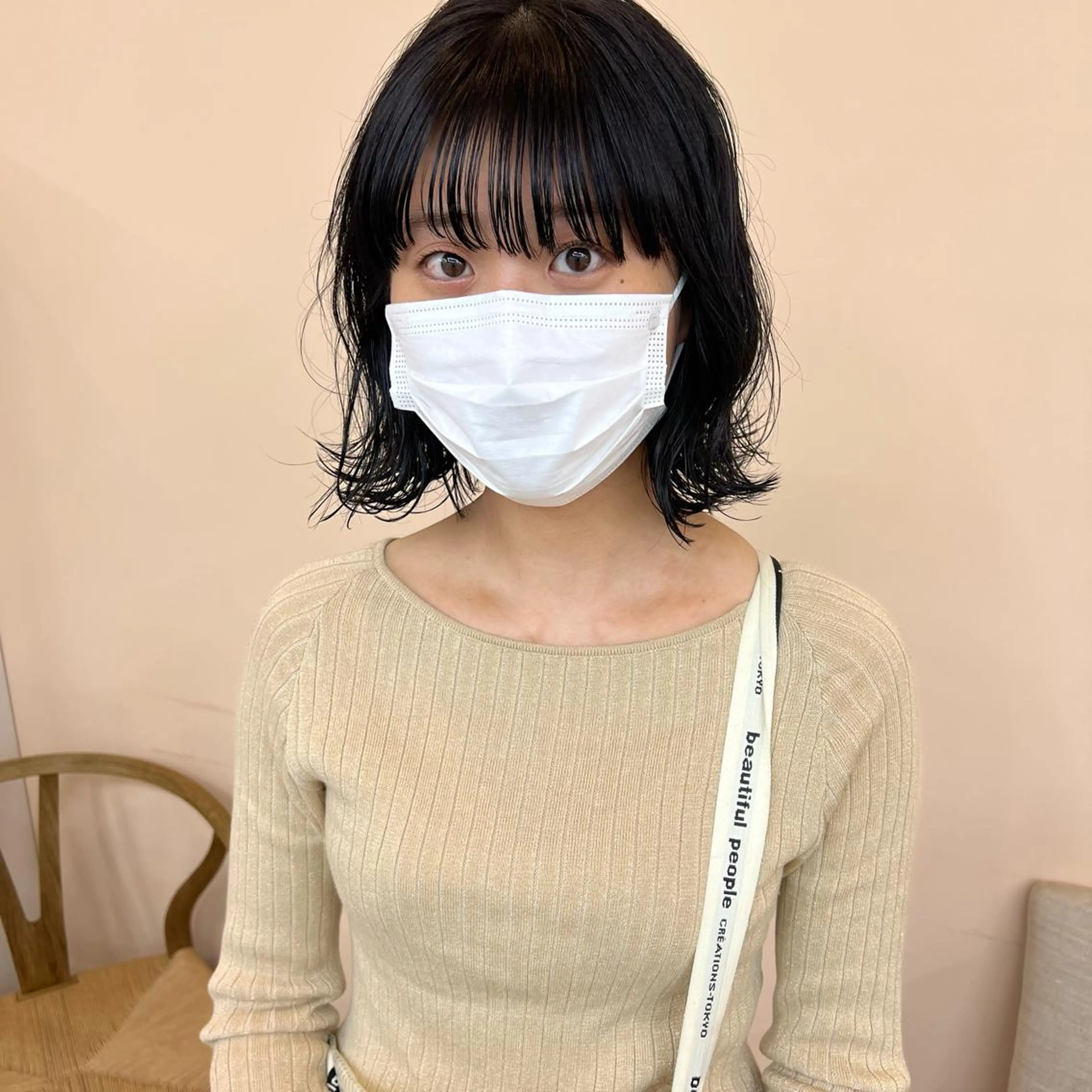 ミディアム カラー 舟橋耀/ブリーチカラ ー/レイヤーカットのヘアスタイル