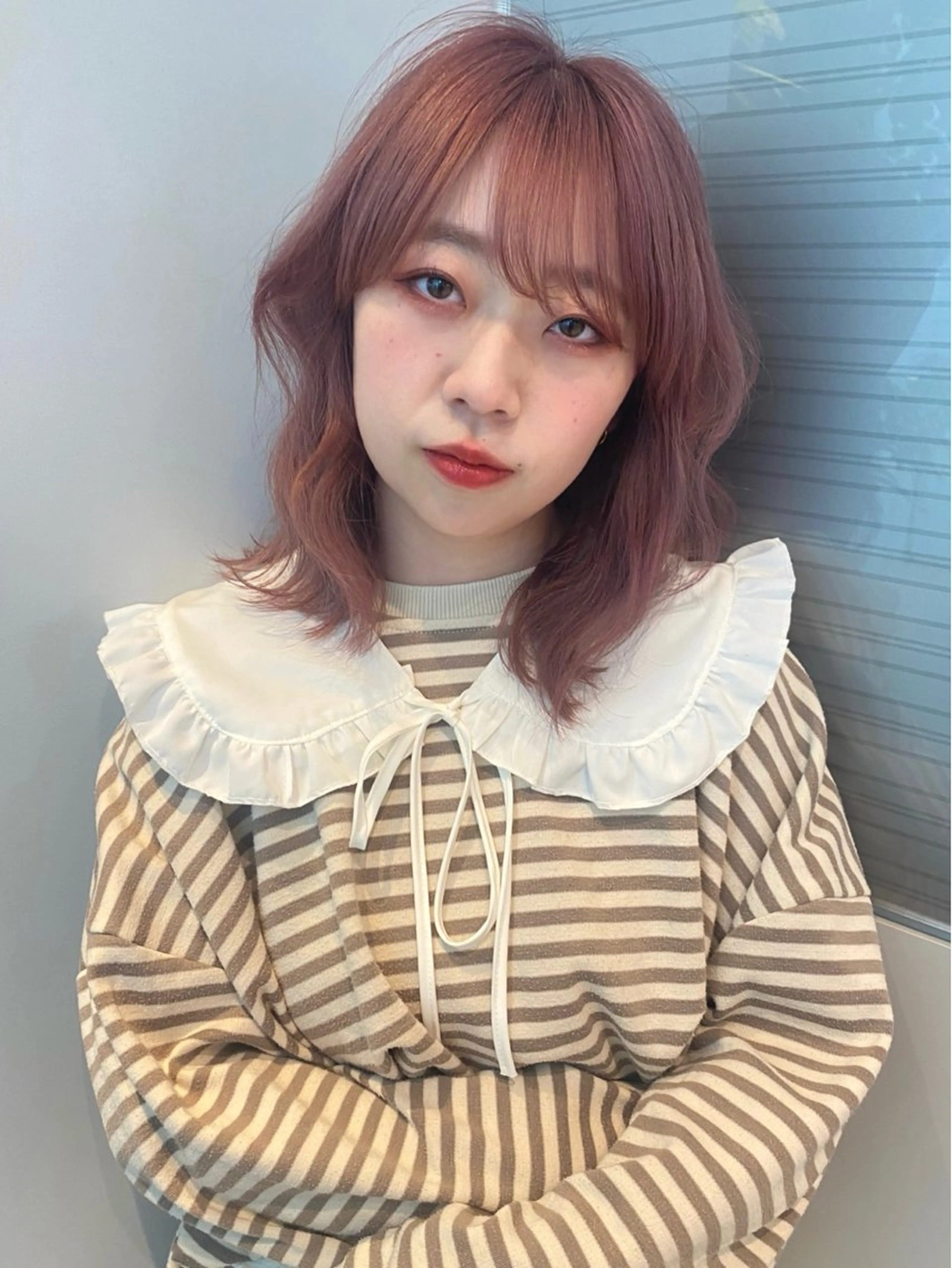 ミディアム カラー ブリーチ カット ヘアカラー トリートメント mai / linoah˚✧のヘアスタイル