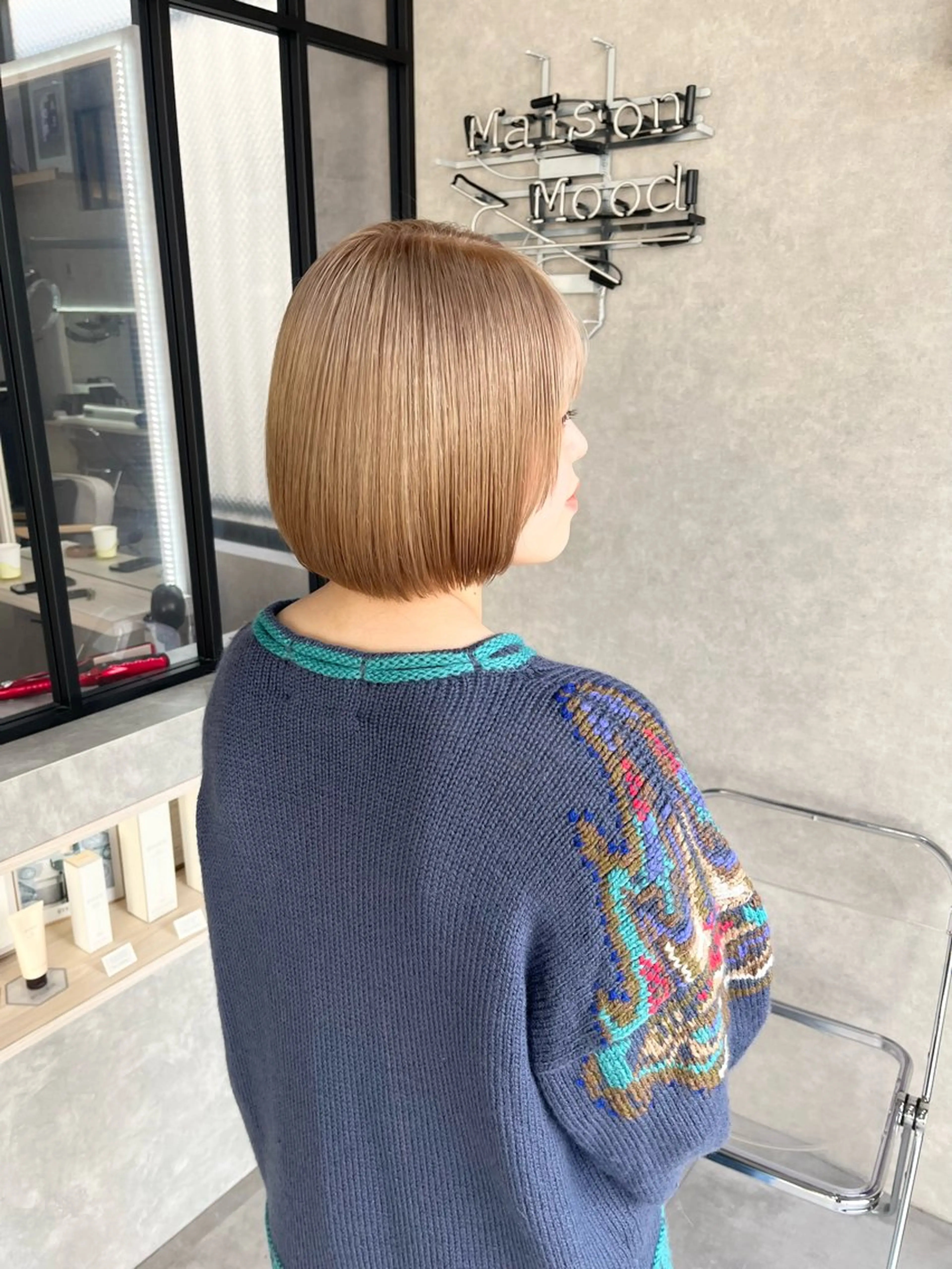 ショート カラー バレイヤージュ ブリーチ ケアブリーチ ダブルカラー イヤリングカラー 長谷川 湧のヘアスタイル