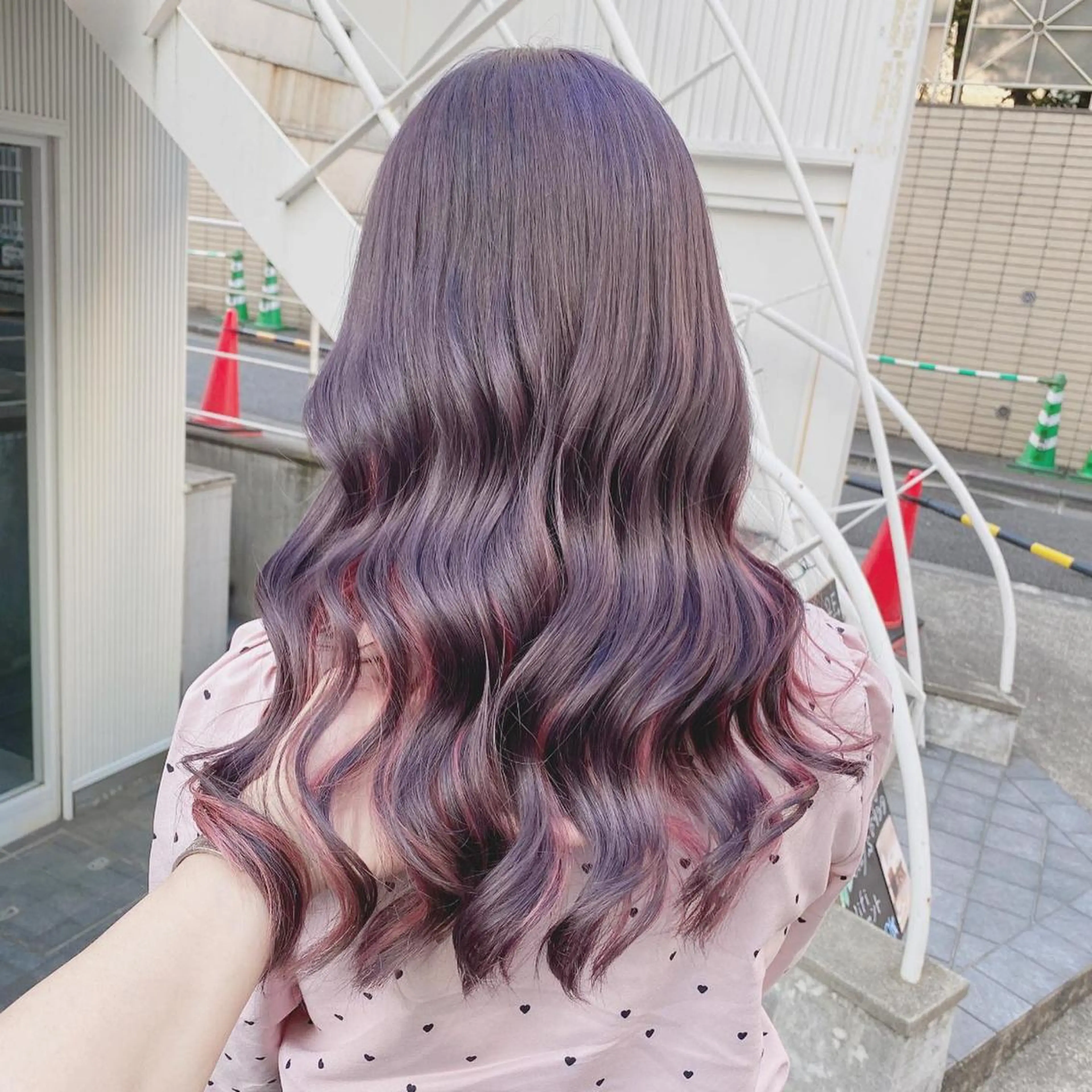 セミロング カラー ヘアアレンジ アッシュ アッシュグレー ベージュカラー 黒髪 ブリーチ ヘアカラー トリートメント TAKUMAブリーチ /切りっぱなし🪽のヘアスタイル