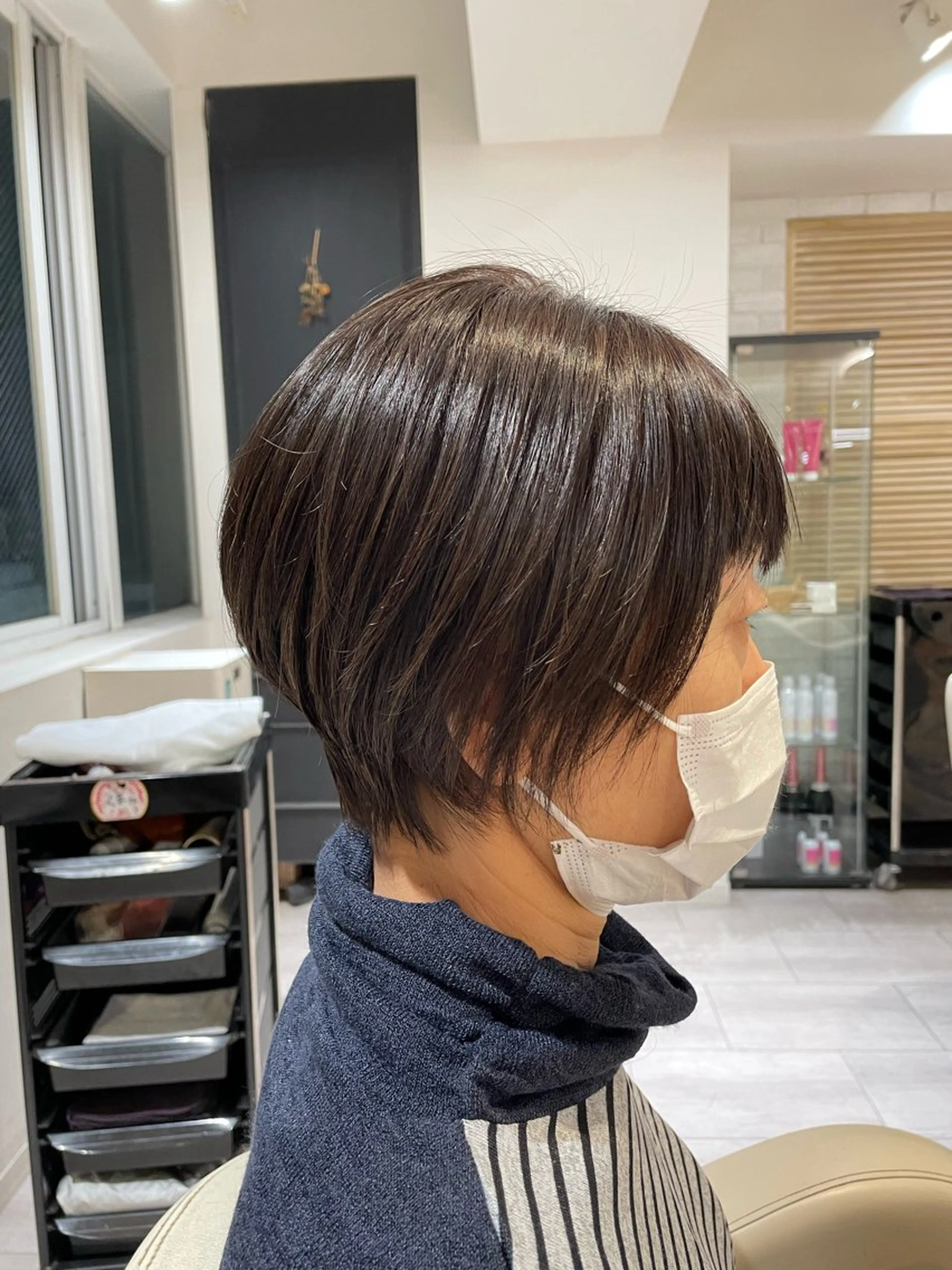 ショート ショートヘア カット トリートメント miwa/ボブパーマ /モードボブのヘアスタイル