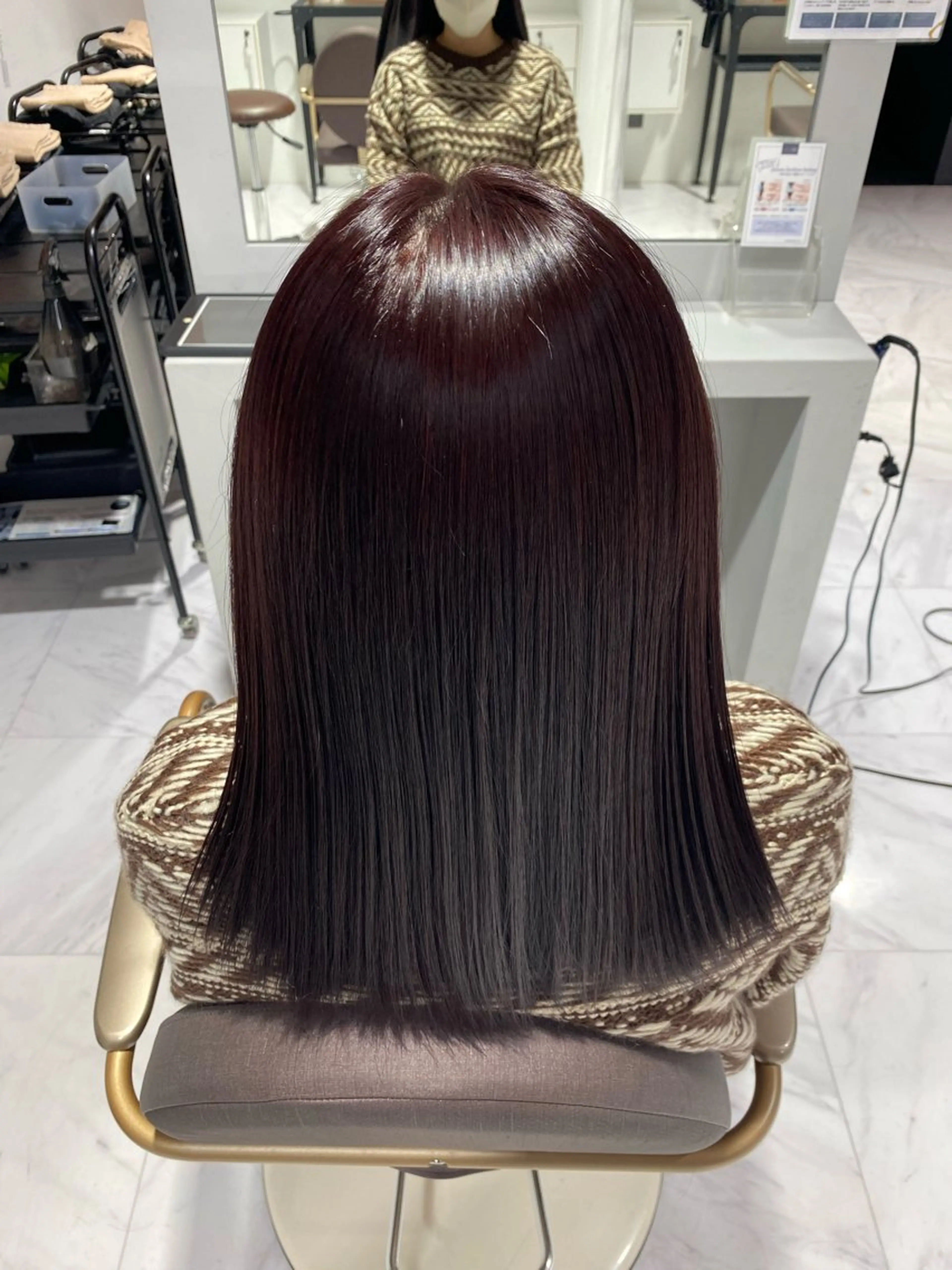 カラー ピンクカラー ヘアカラー BIANCA伊勢崎 mayaのヘアスタイル