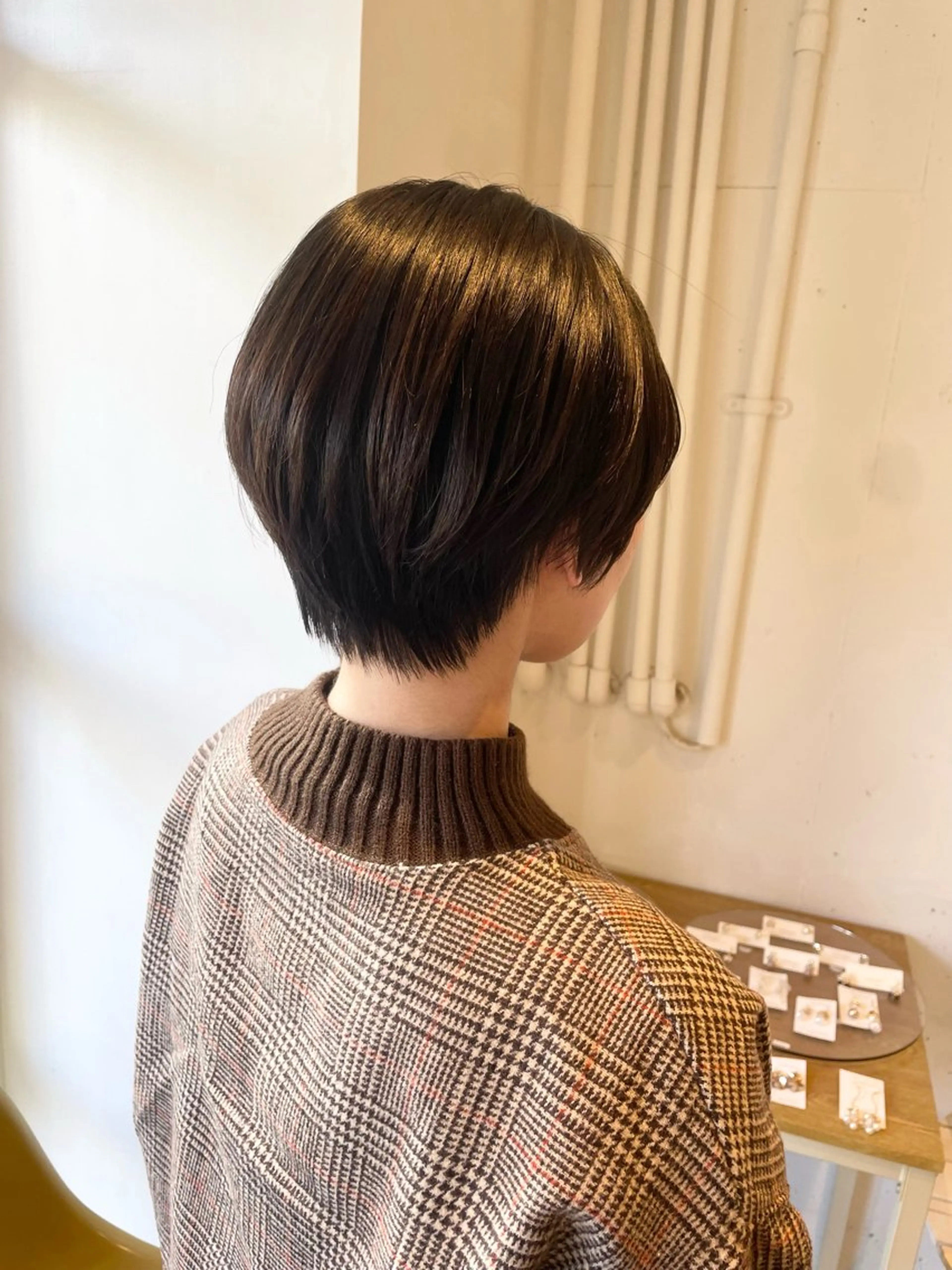ショート カラー ヘアアレンジ カット 鴫原 亜弥のヘアスタイル