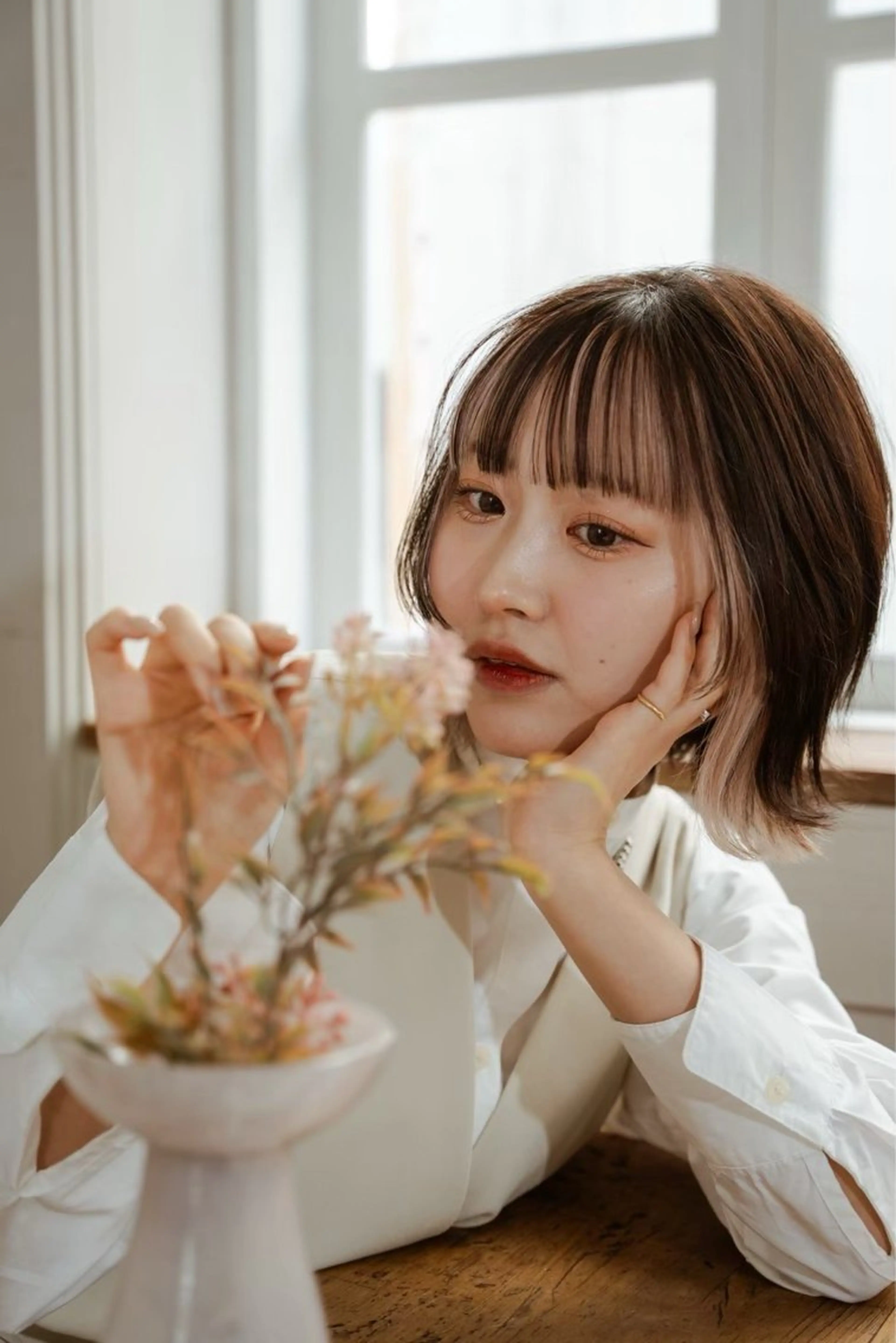 トリートメント ヘッドスパ 暖色カラー❤️/韓国 ヘア/りり菜のヘアスタイル