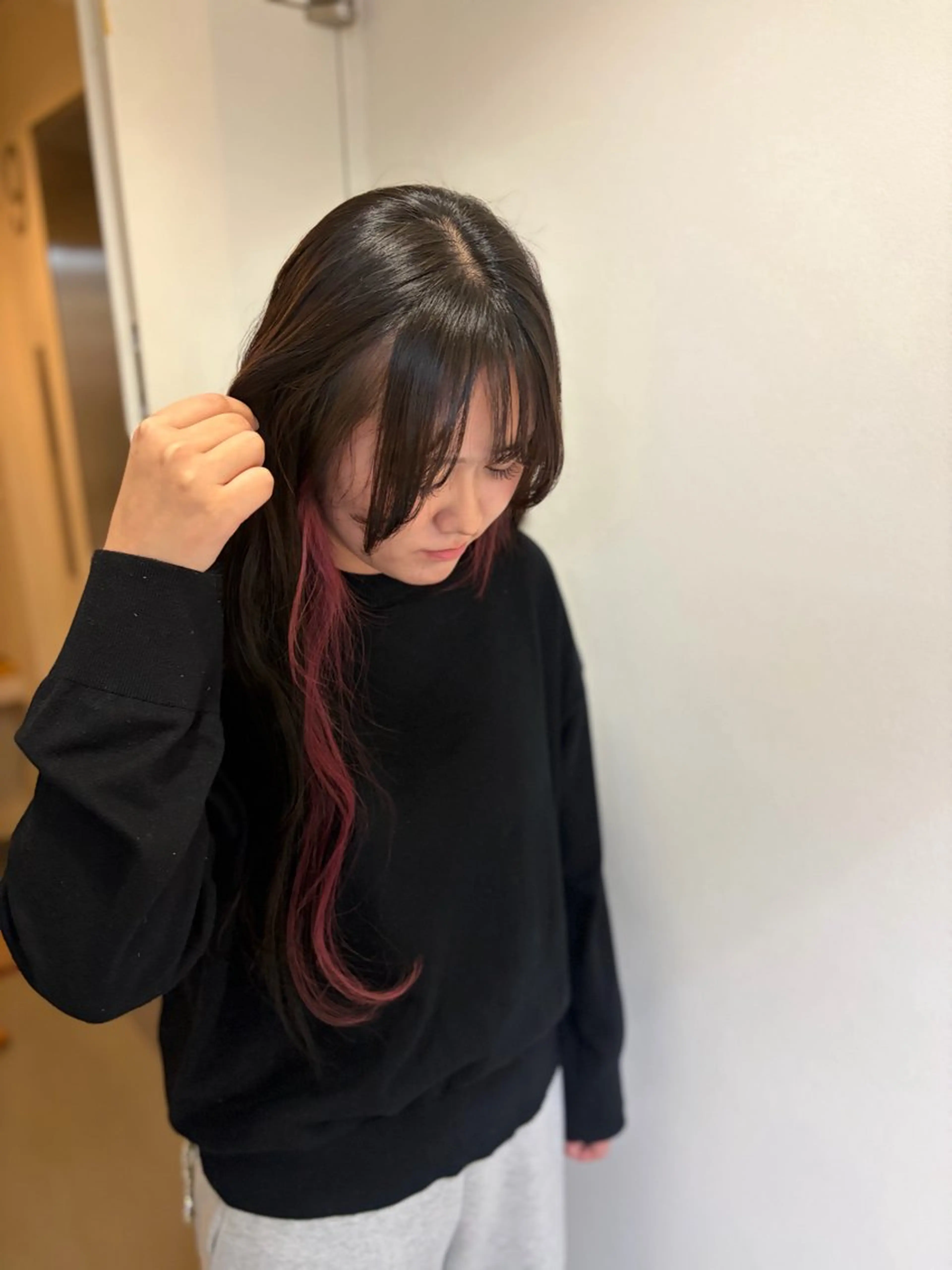 ロング カラー インナーカラー ヘアカラー UNBIRTHDAY いずみのヘアスタイル