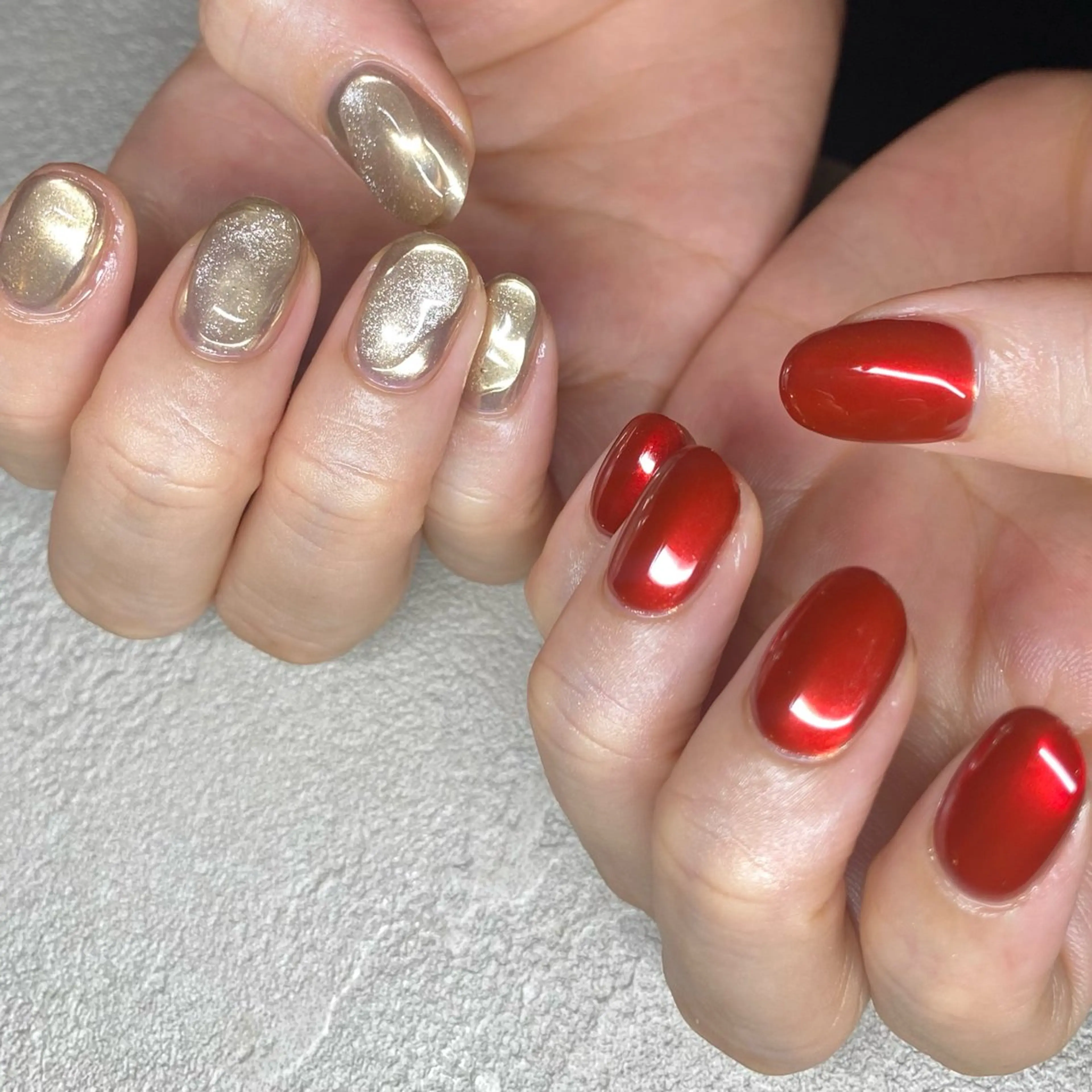 ネイル アートネイル ニュアンスネイル 冬ネイル ハンドネイル 山田 貴子のネイルデザイン