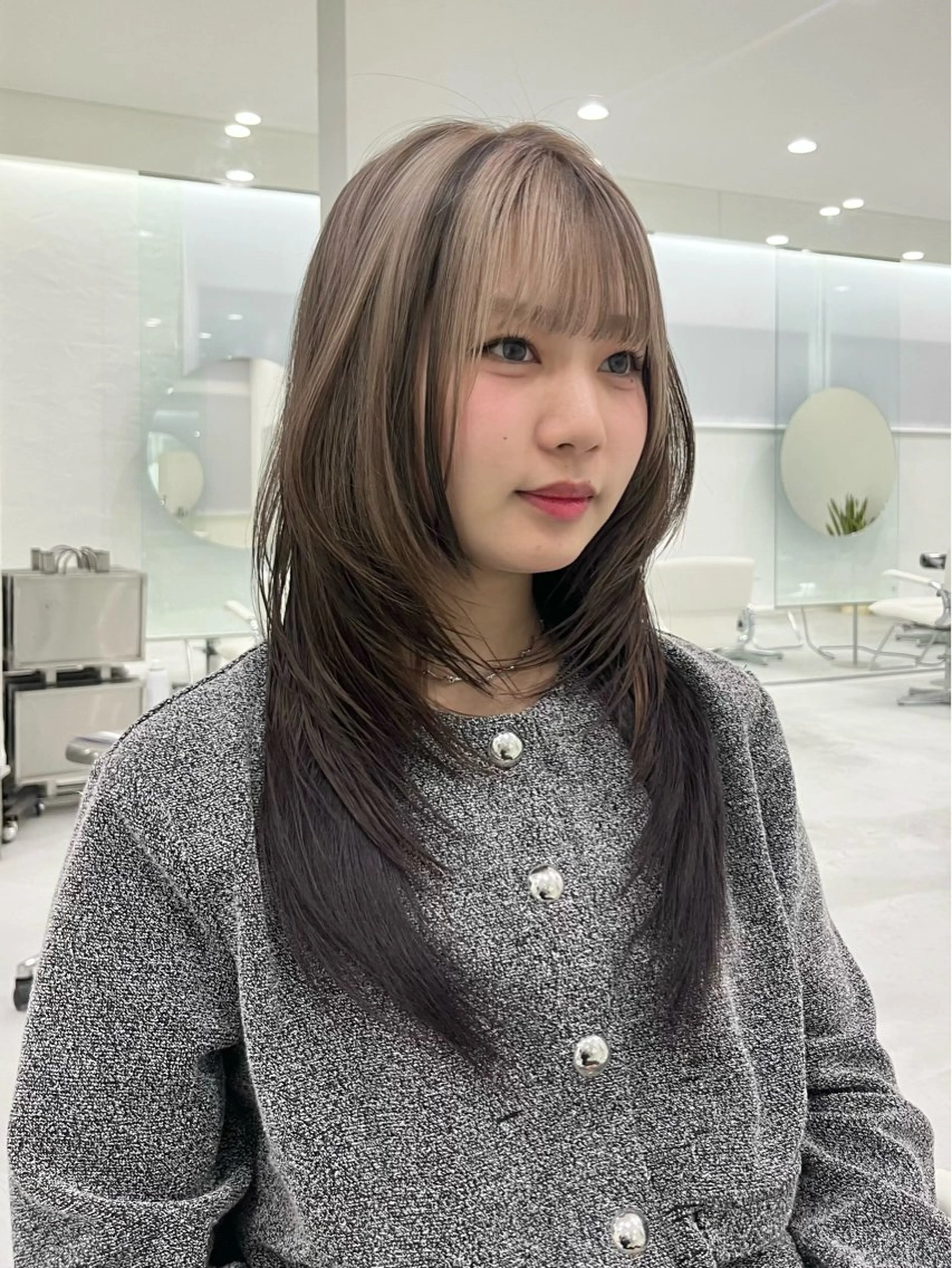 ロング ハッシュカット ロング カット 🟣niw SHUNNA🟣のヘアスタイル