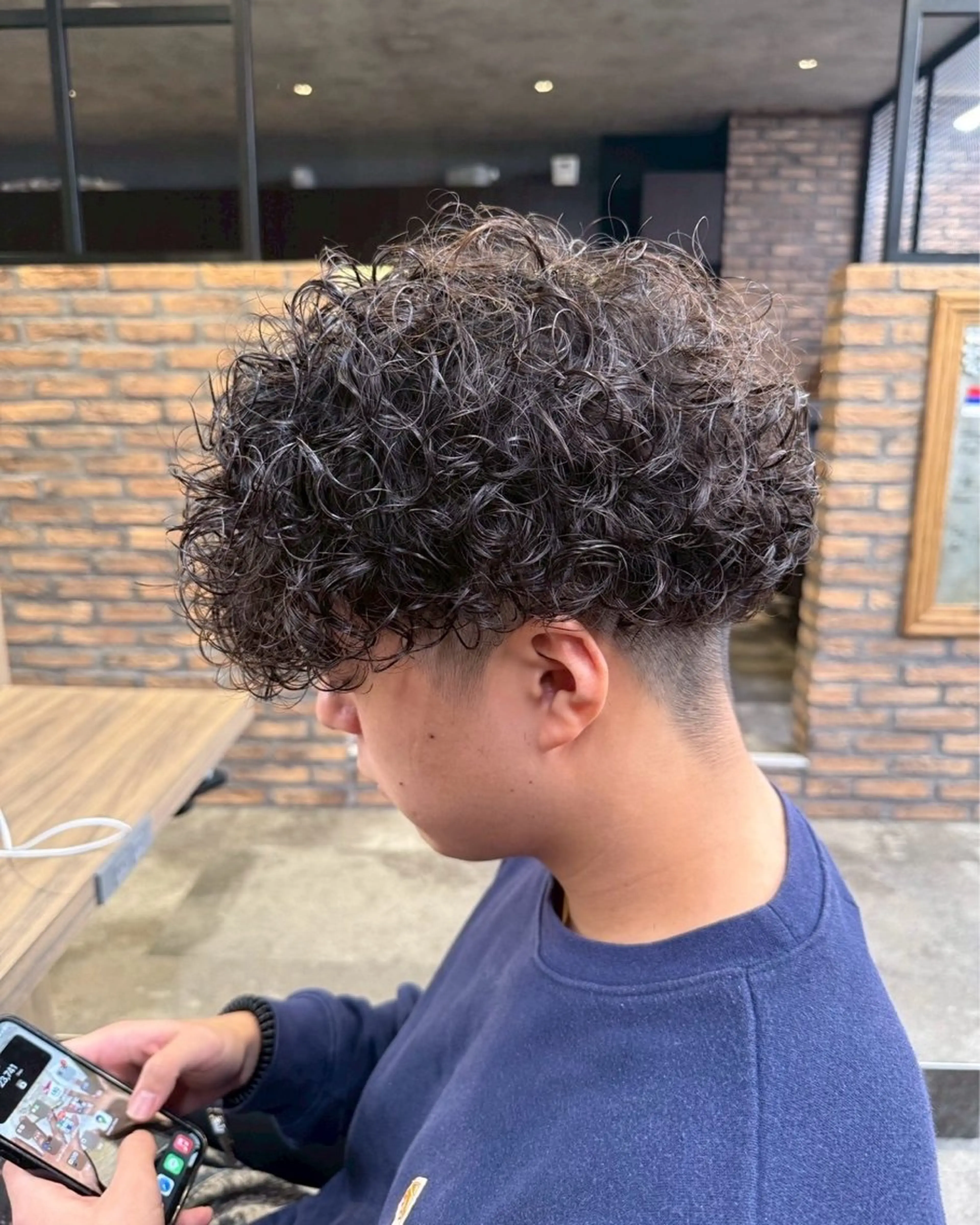 ショート カラー パーマ ヘアアレンジ メンズ キッズ メンズパーマ なんじょう せなのヘアスタイル