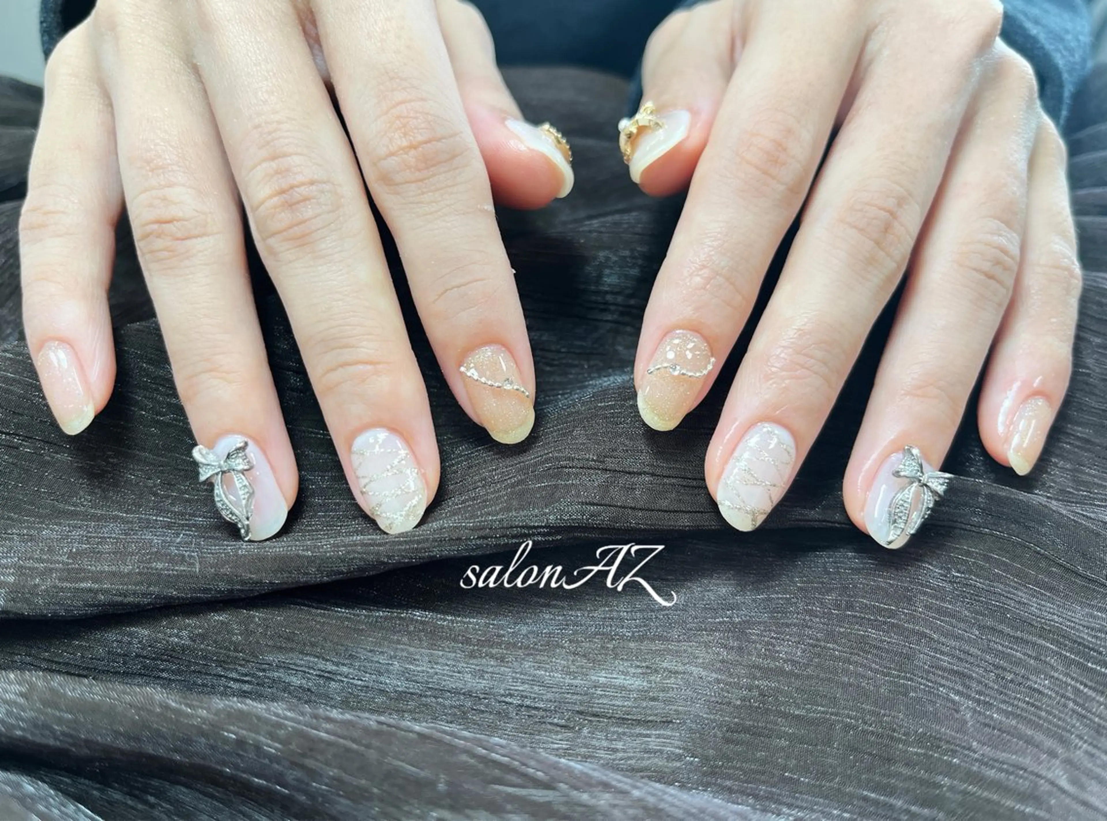 ネイル 冬ネイル クリスマス ハンドネイル salon AZのネイルデザイン