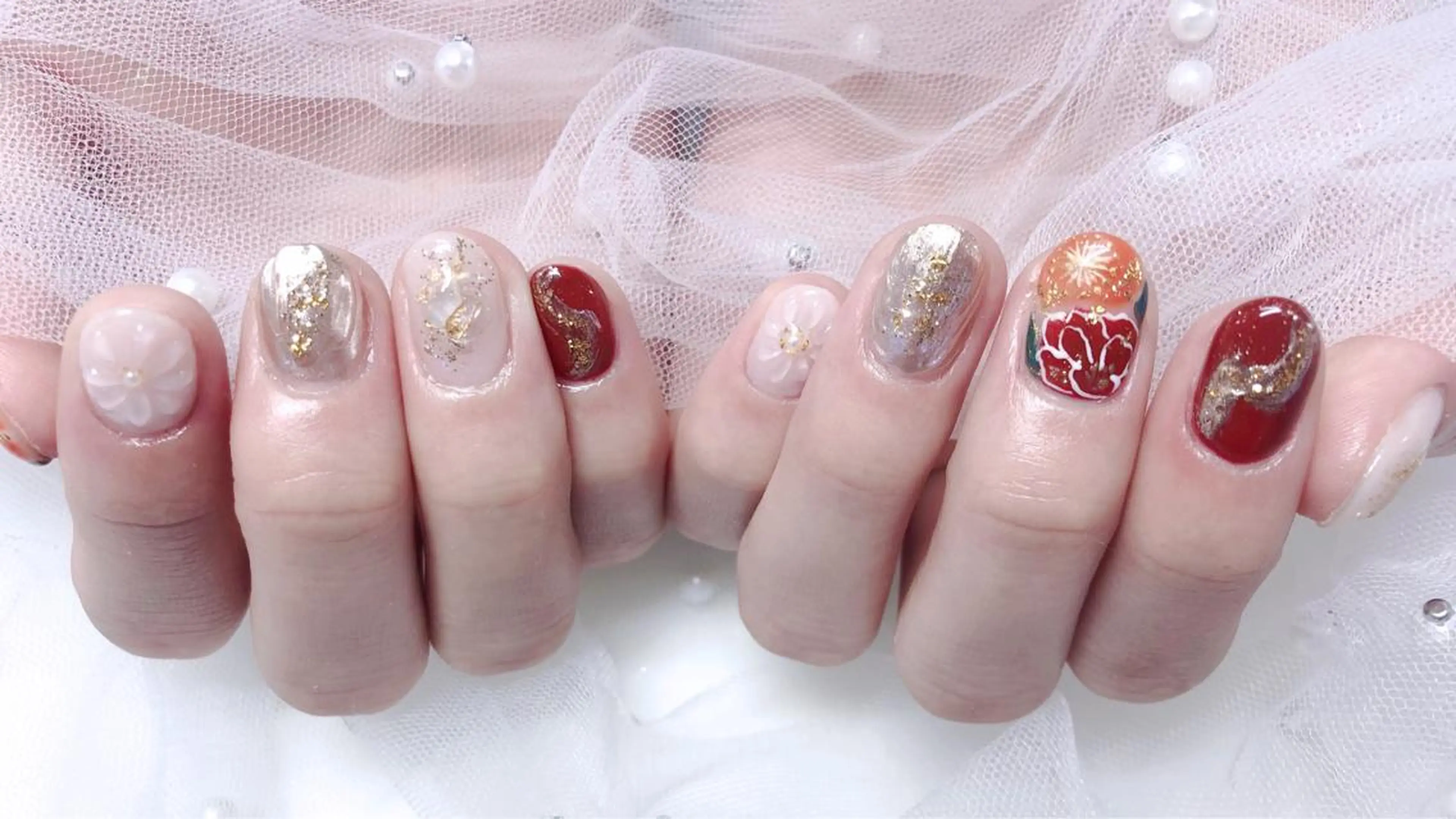 ネイル 成人式 Camellia nail salonのネイルデザイン
