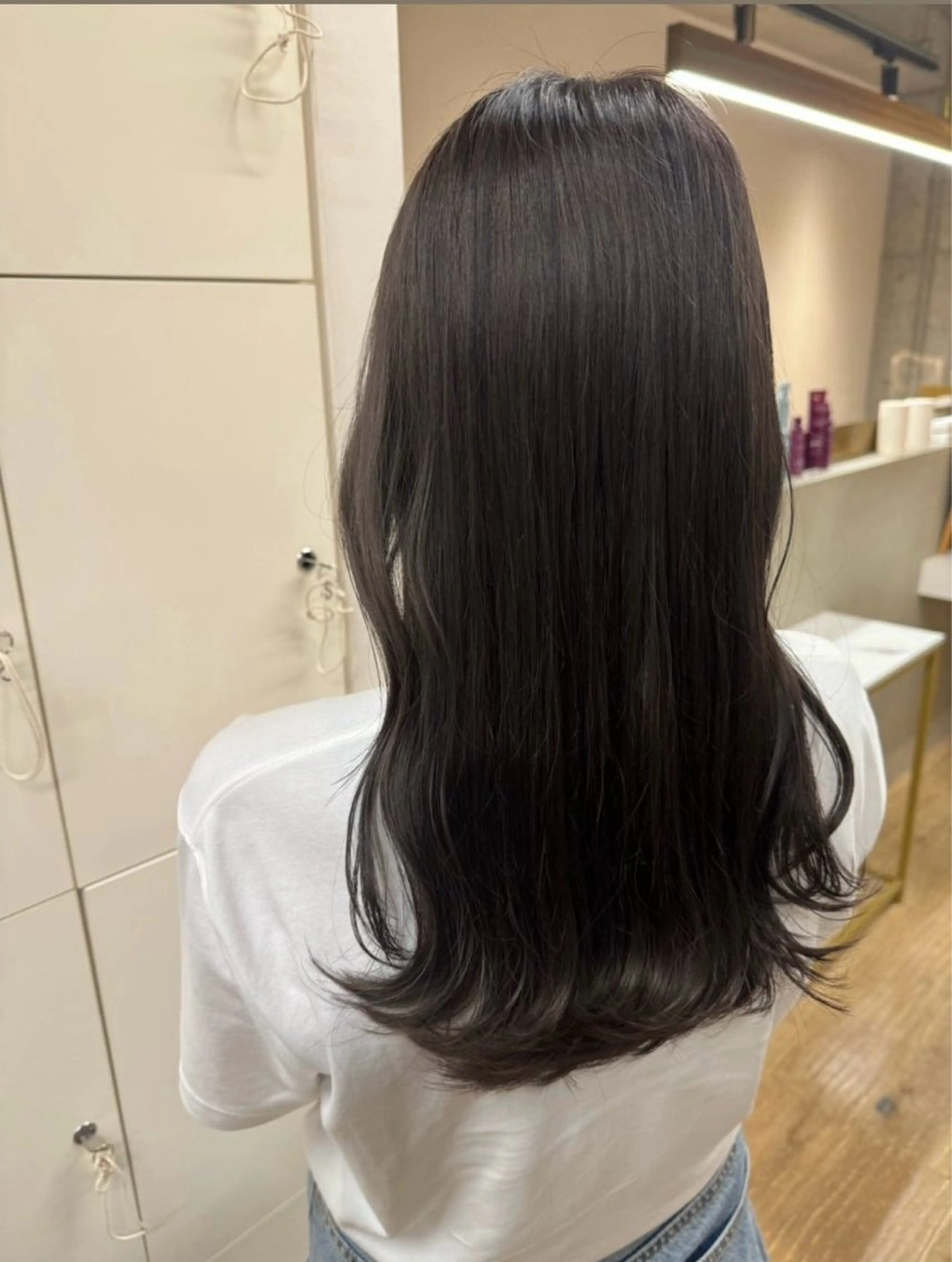 セミロング カラー 渡辺 涼雅のヘアスタイル