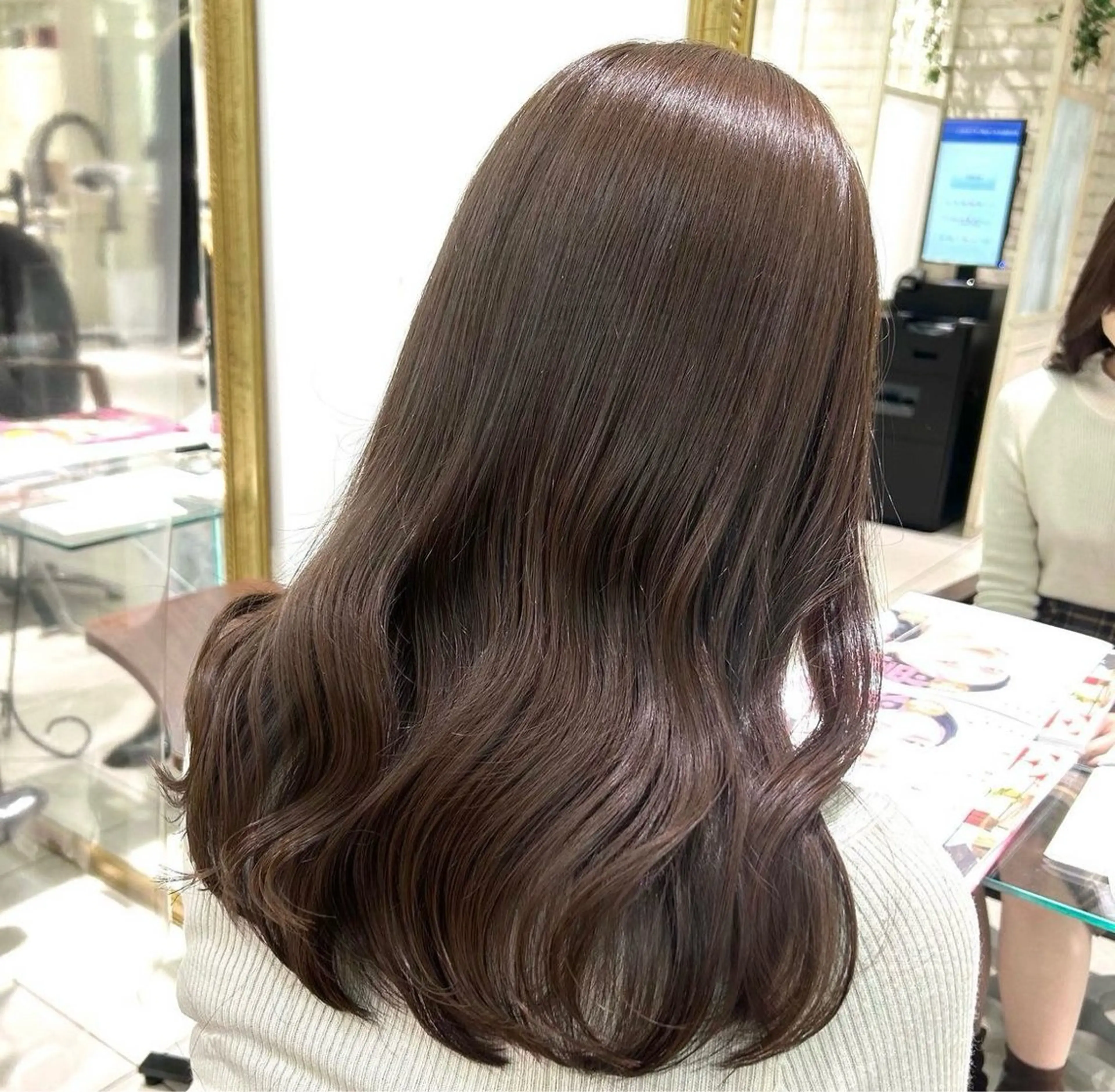 ロング カラー ヘアアレンジ 透明感カラー 髪質改善 透明感カラー ai🫧🪞のヘアスタイル