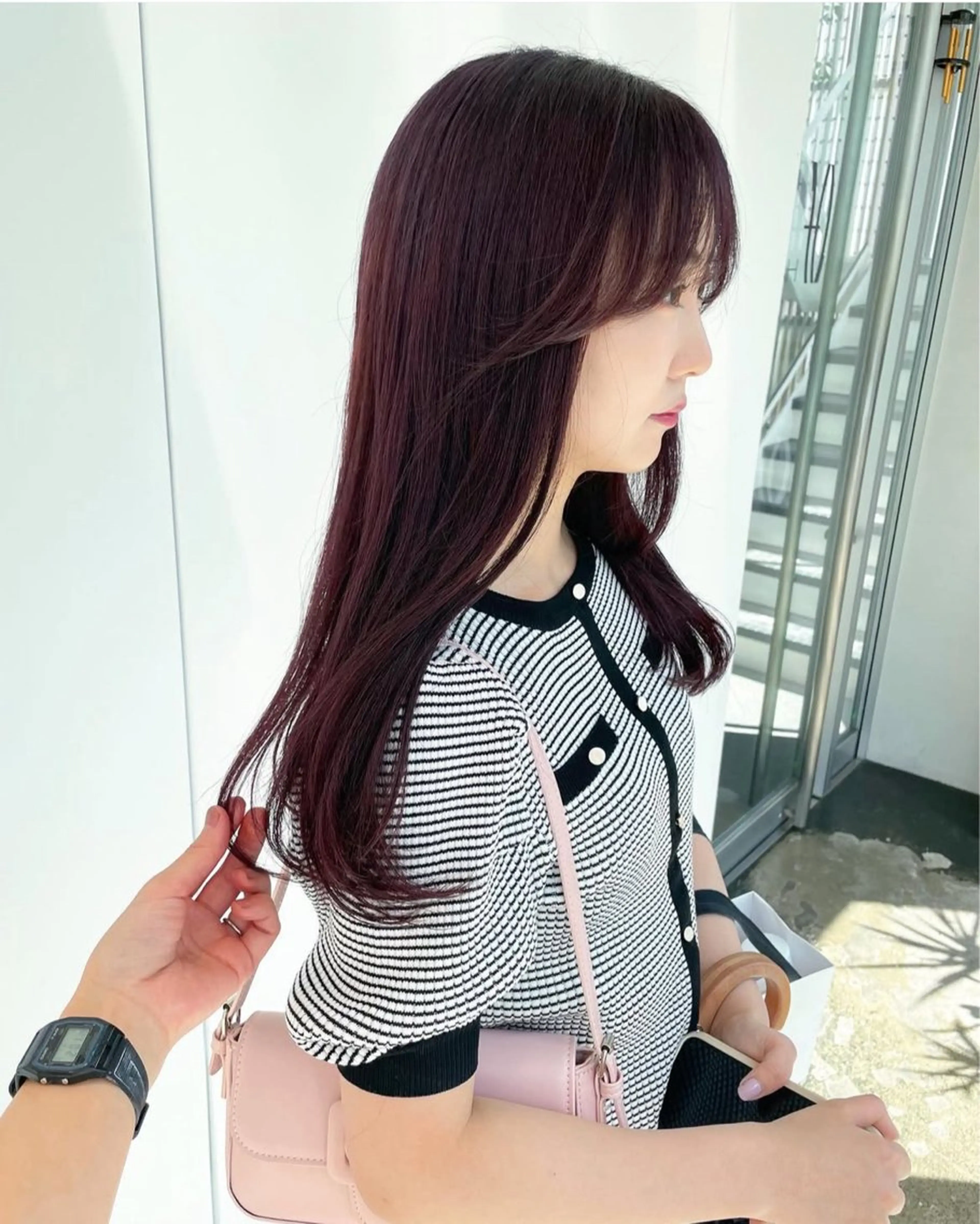 ロング カラー ラベンダーカラー 岩田菜央 《武蔵小杉》のヘアスタイル