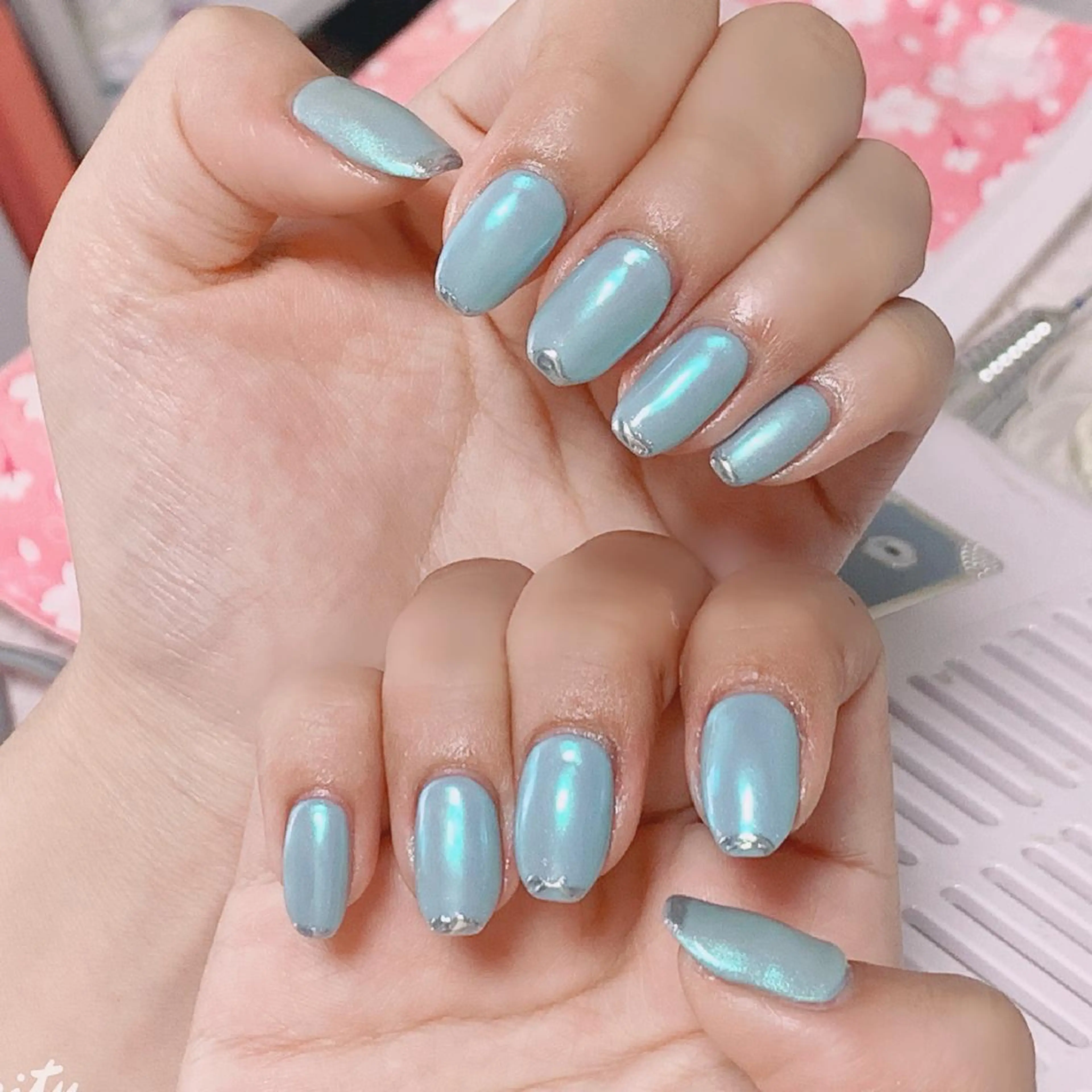 ネイル ミラーネイル 林 ✨syousyouのネイルデザイン