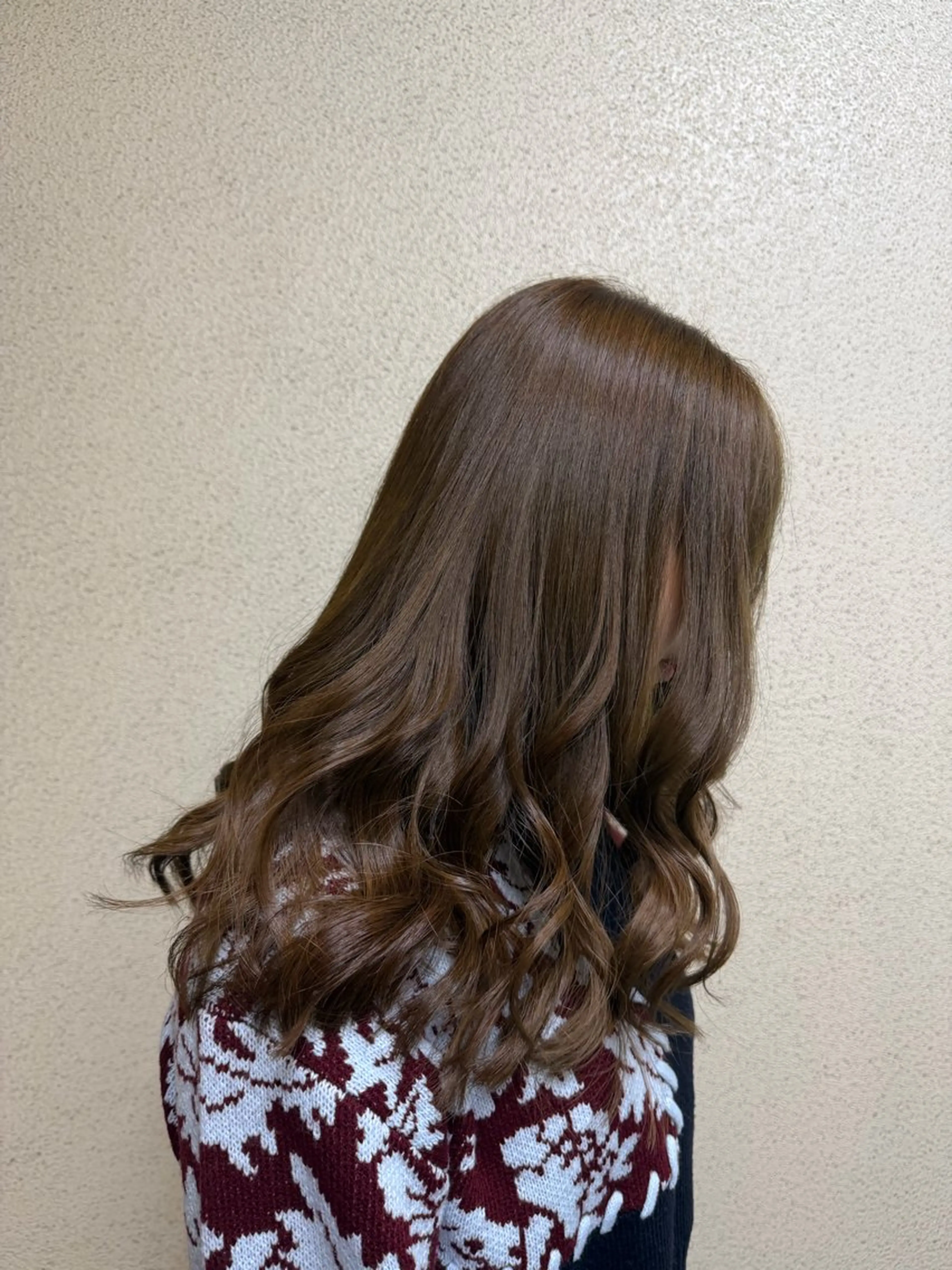 ロング カラー カット ヘアカラー ツヤ重視 ワンカラー🫧Mioのヘアスタイル