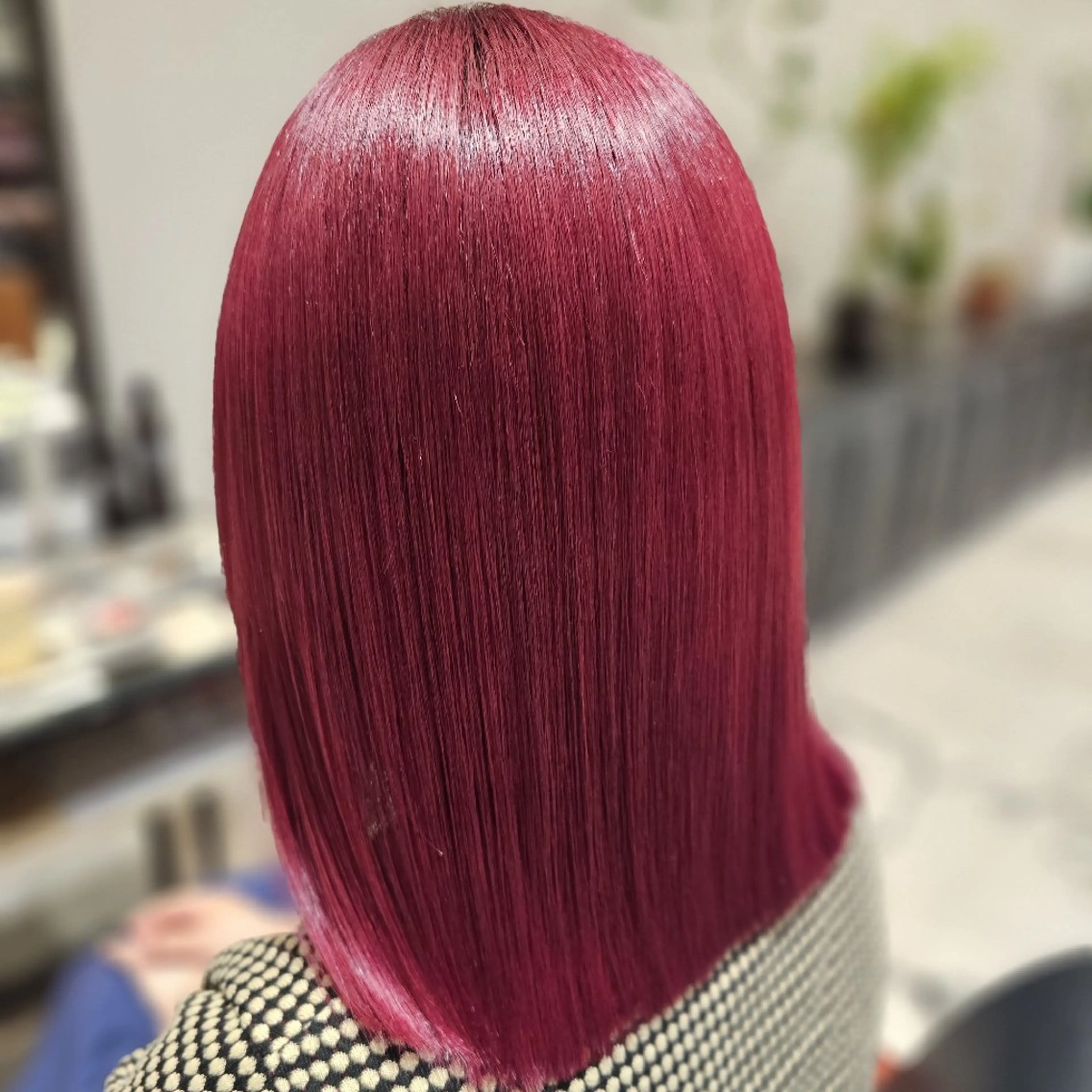 ミディアム カラー 髪質改善 縮毛矯正 【髪質改善美容師】t occa茨木篠原健太のヘアスタイル