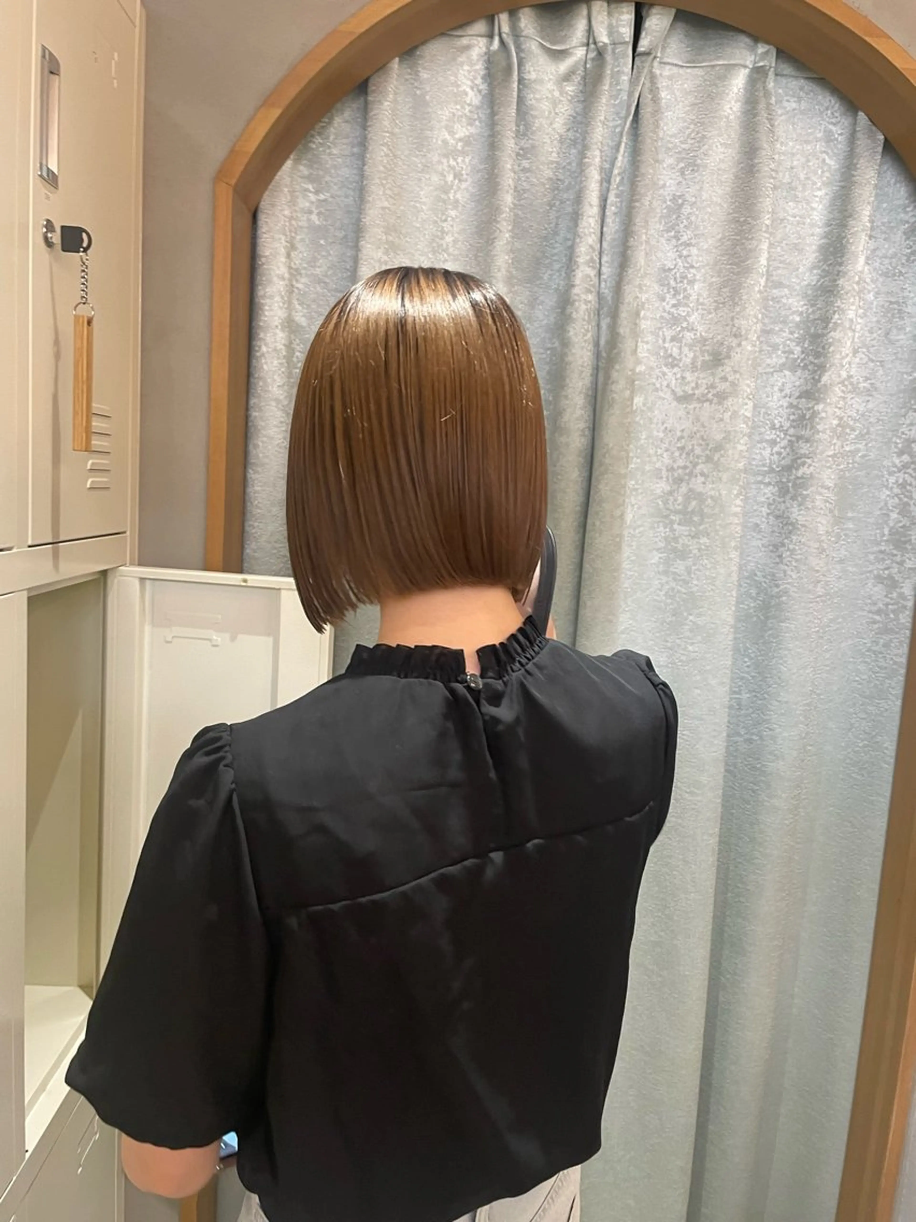 ショート ヘアカラー オリーブベージュ/シ ョートボブたまき🧡のヘアスタイル