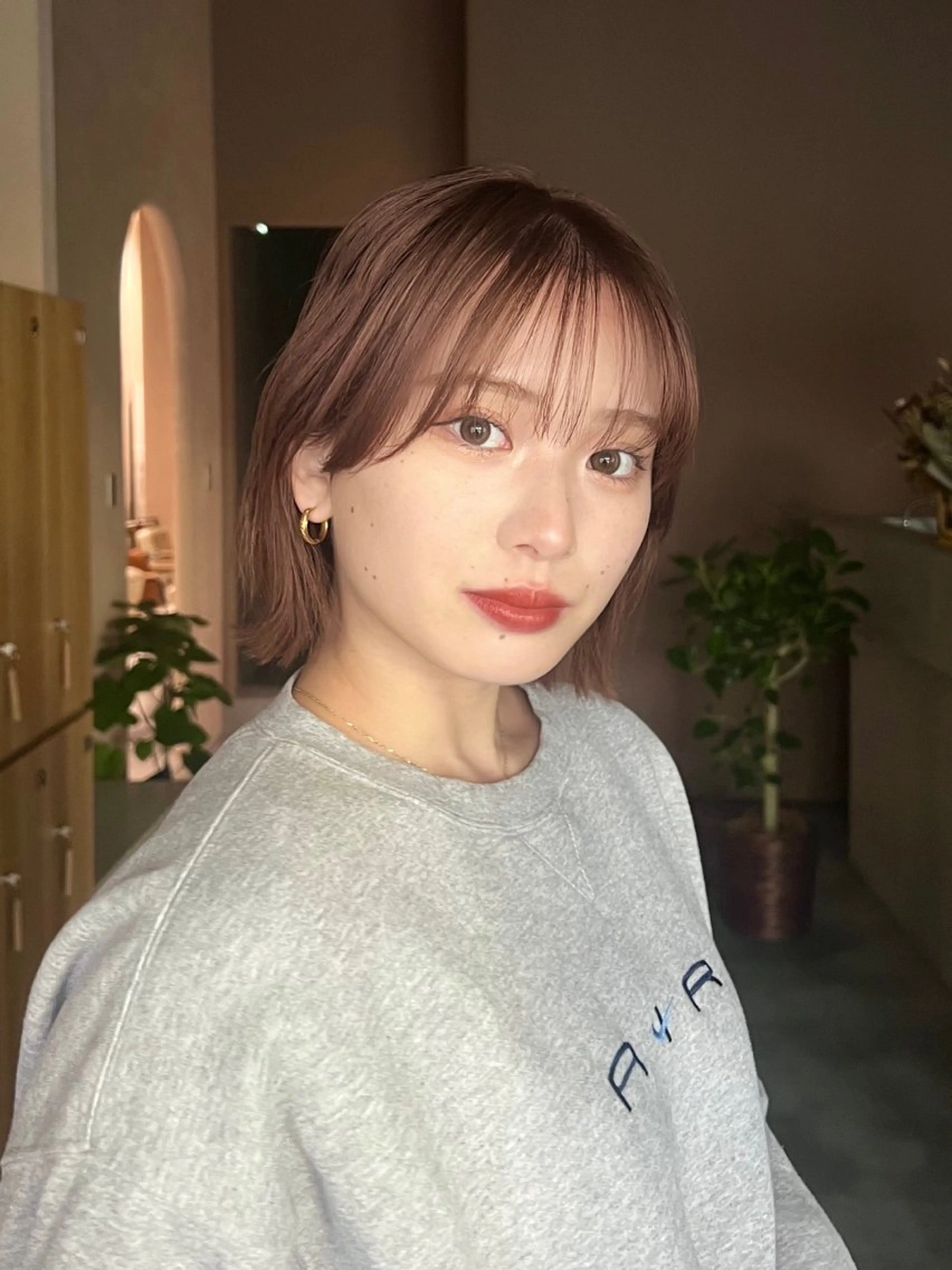 ショート カラー ベージュカラー ブリーチ ケアブリーチ 透明感カラー ダブルカラー 透明感/ベージュ /kazui🐈のヘアスタイル