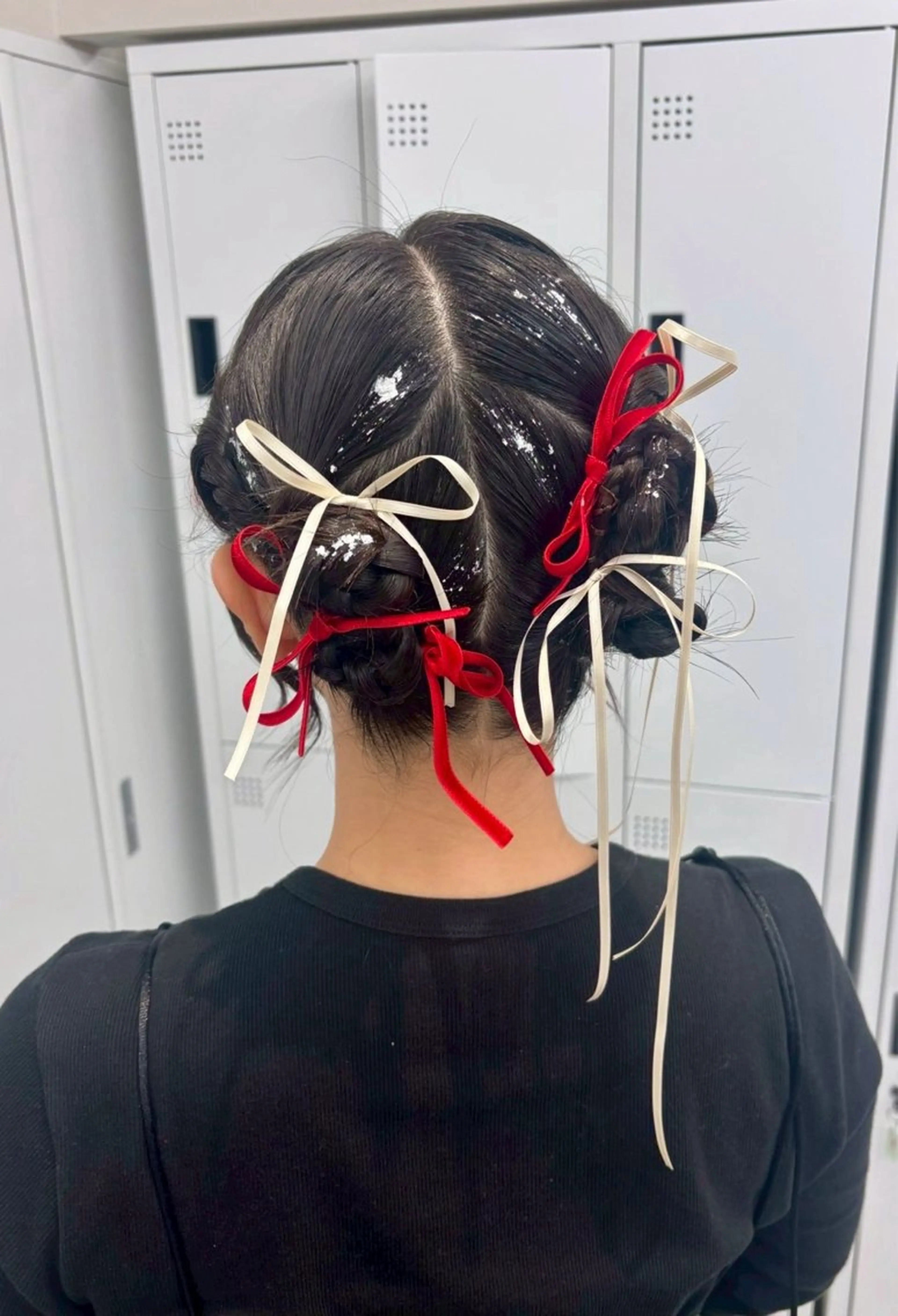 ミディアム ヘアアレンジ ヘアセット エクステ🫧アレンジ ￤横浜  ももはのヘアスタイル