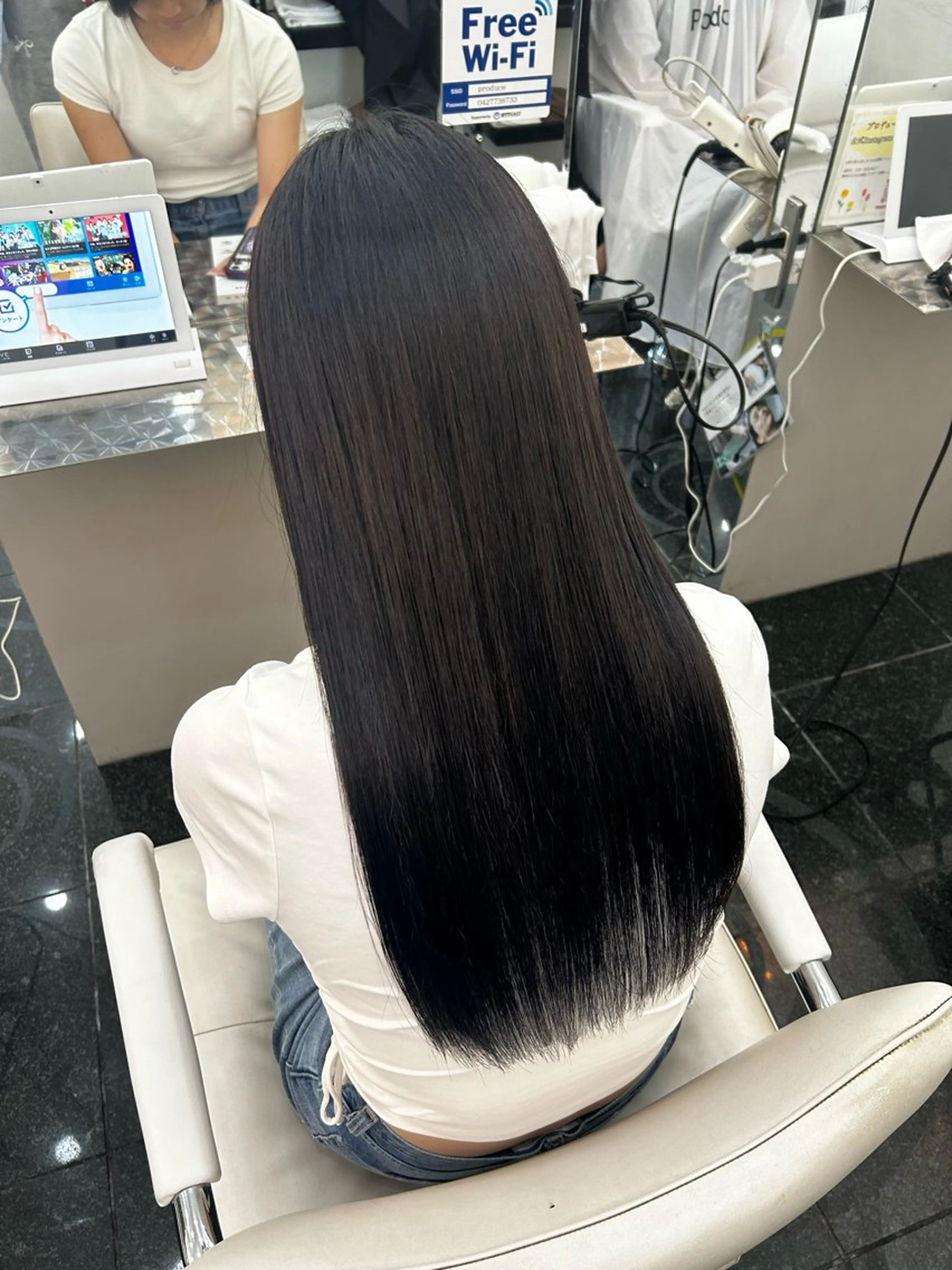 ロング カラー トリートメント ガーリー×韓国🎀 ⟡.·天野結良⟡.·のヘアスタイル