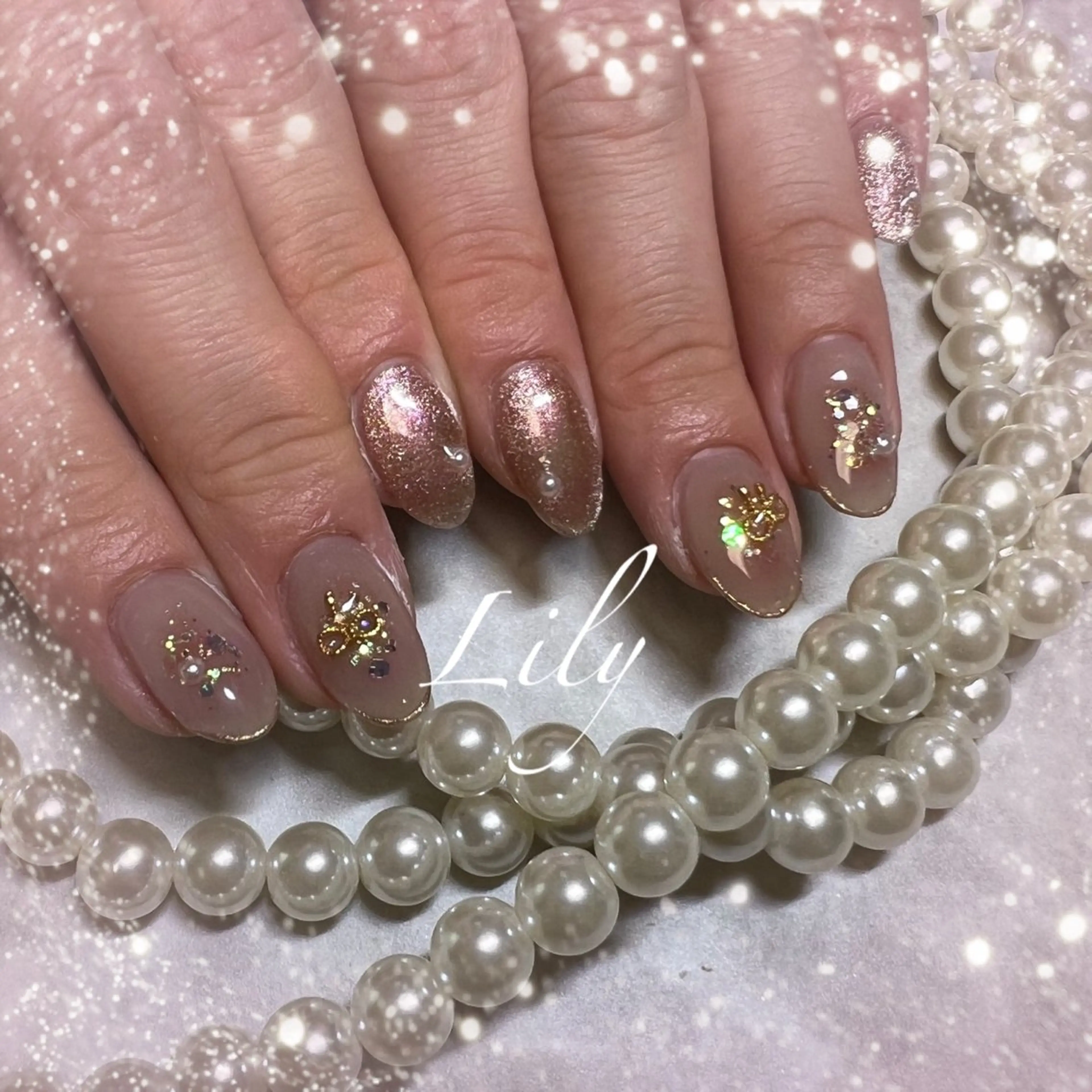 ネイル ハンドネイル Lily*nail 🌻Mii🌻のネイルデザイン