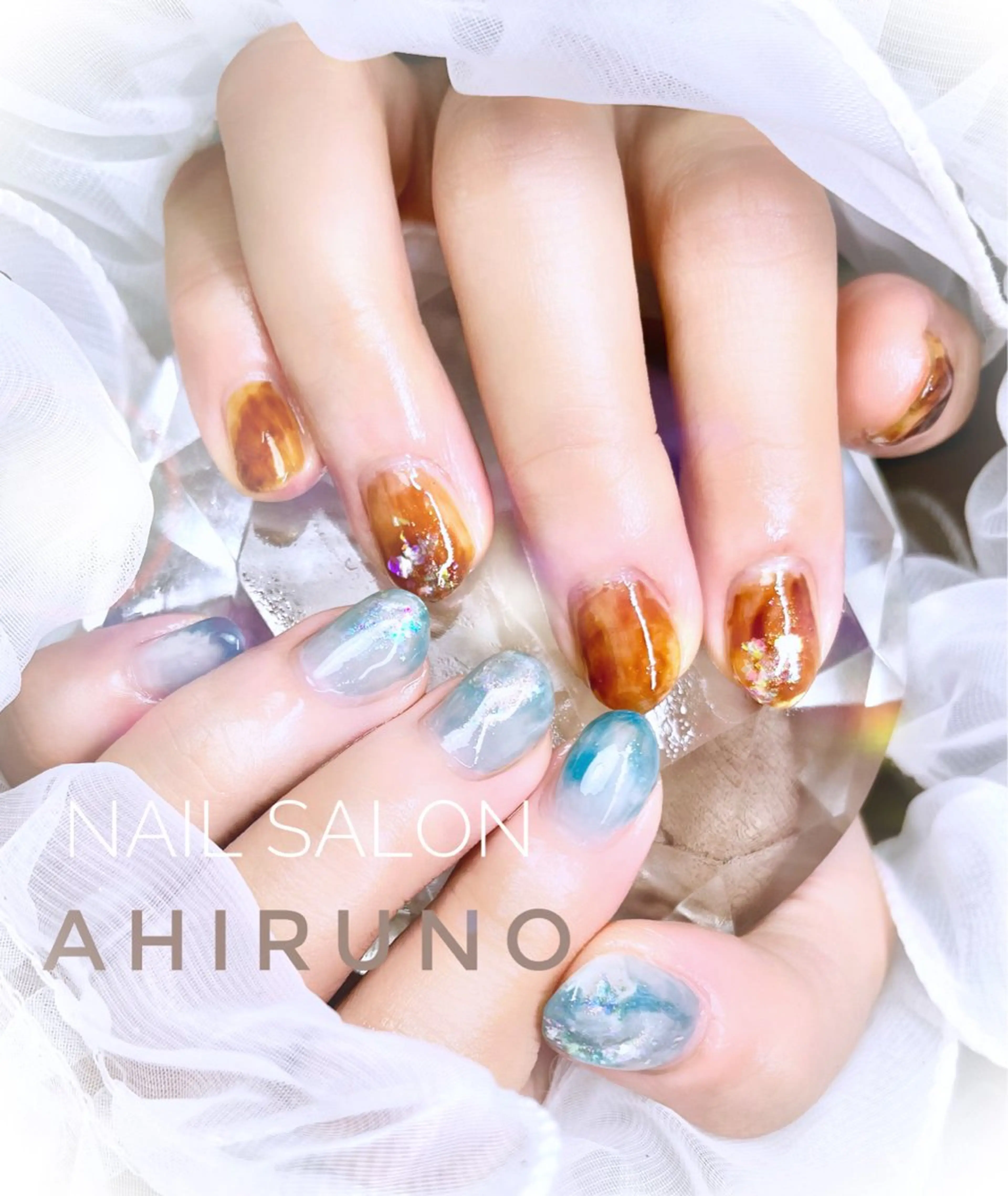 ネイル 持ち込み ニュアンスネイル ワンカラーネイル 東京あきる野市ネイル ✿ ｙｕiのネイルデザイン