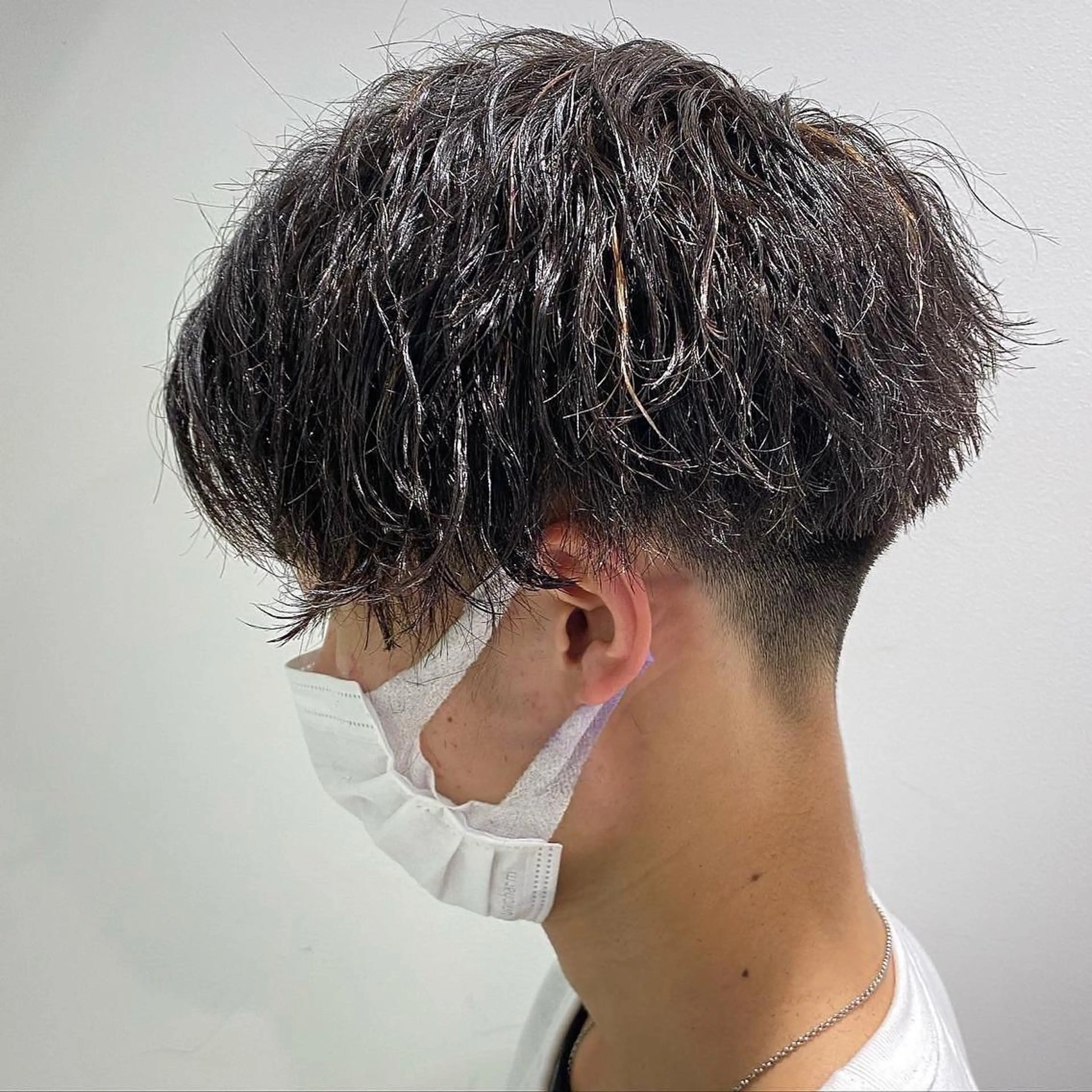 ミディアム パーマ メンズ 横浜駅メンズパーマ師 🌀岩﨑弘成🌀のヘアスタイル