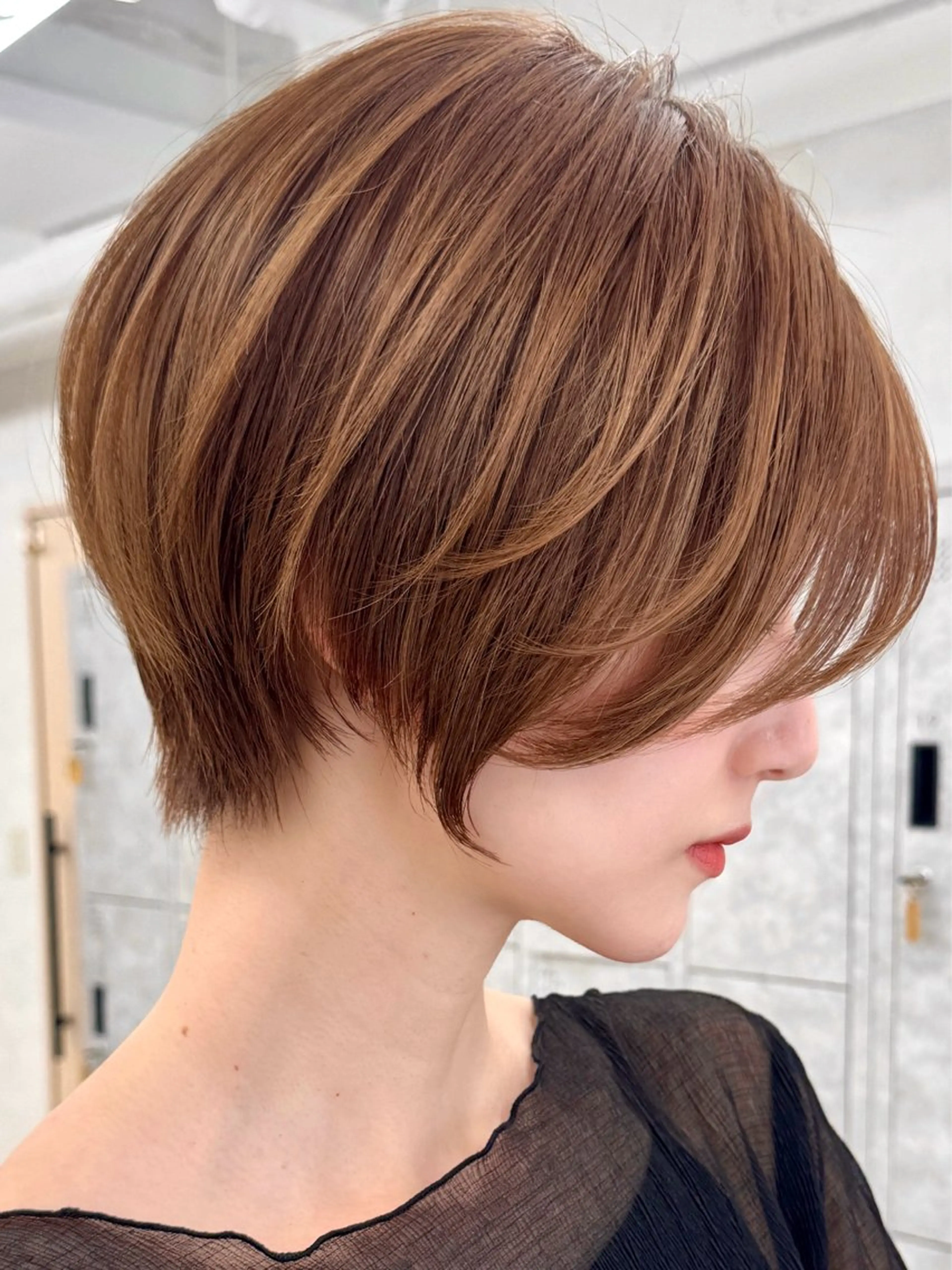 ショート 三鷹で1番ショート ボブをカットする新谷のヘアスタイル