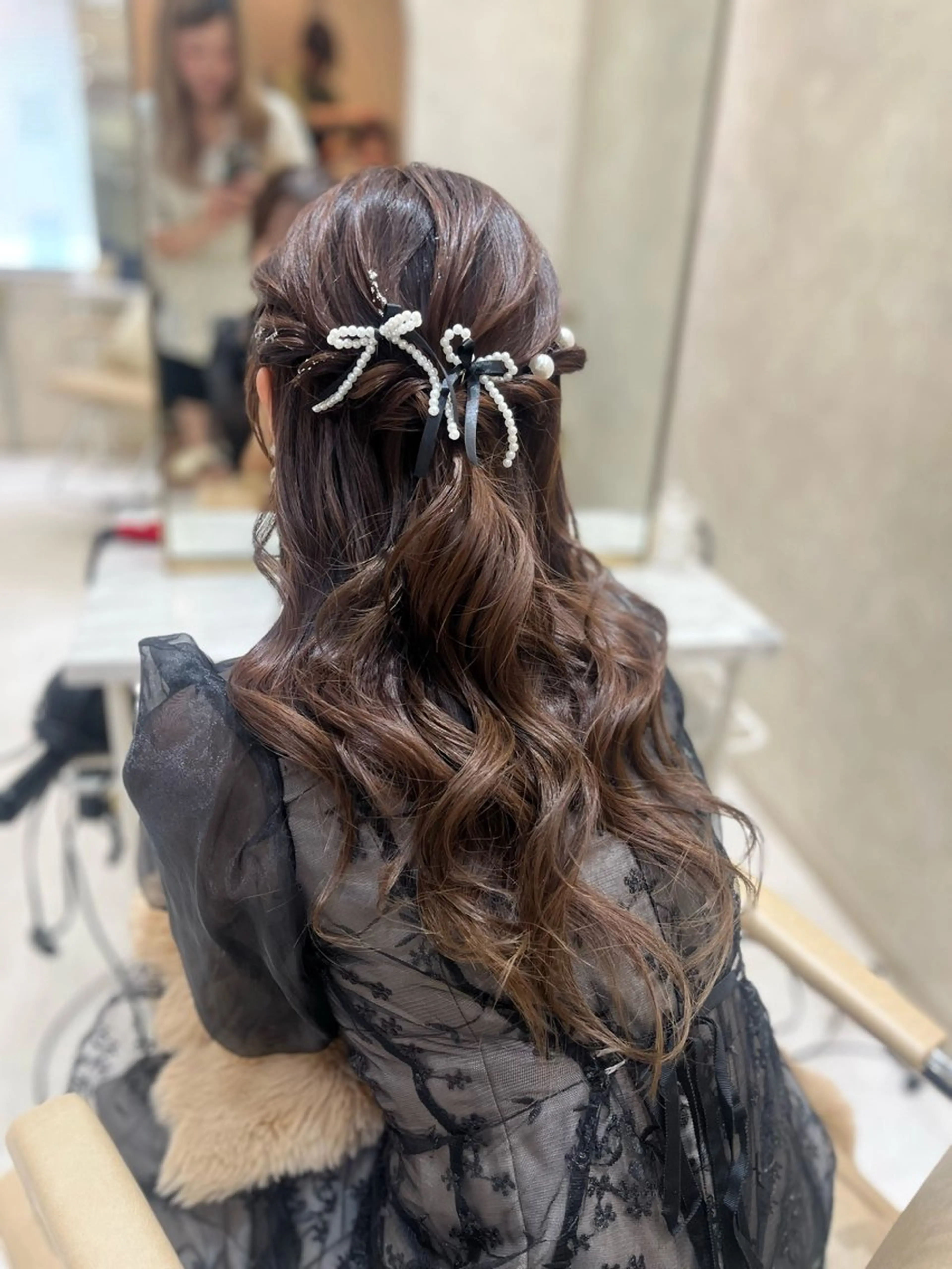 ロング ヘアアレンジ ヘアセット nao🎀zina 透明感/艶髪のヘアスタイル