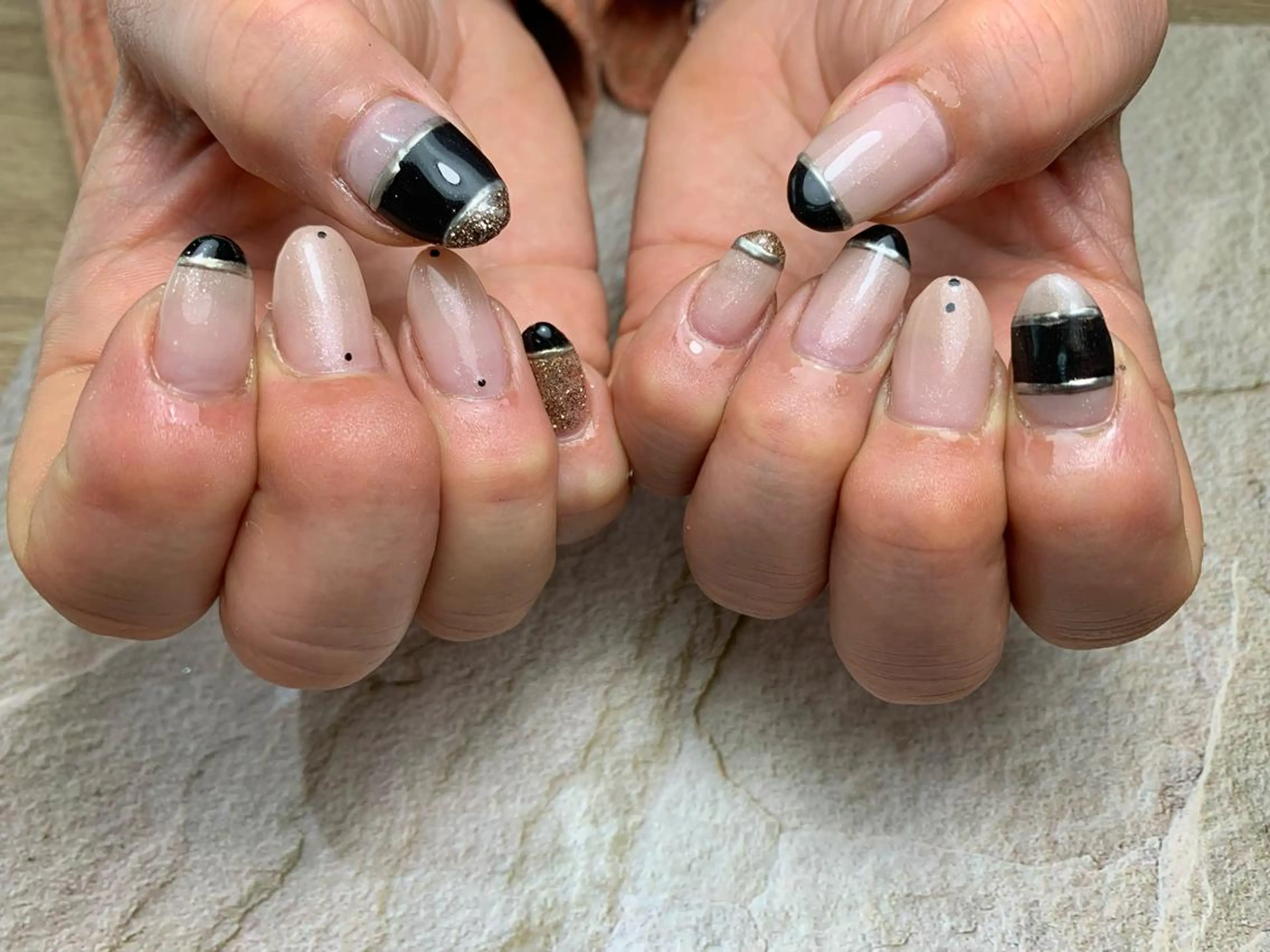 ネイル アートネイル シンプルネイル ハンドネイル nail room Ly'leaのネイルデザイン