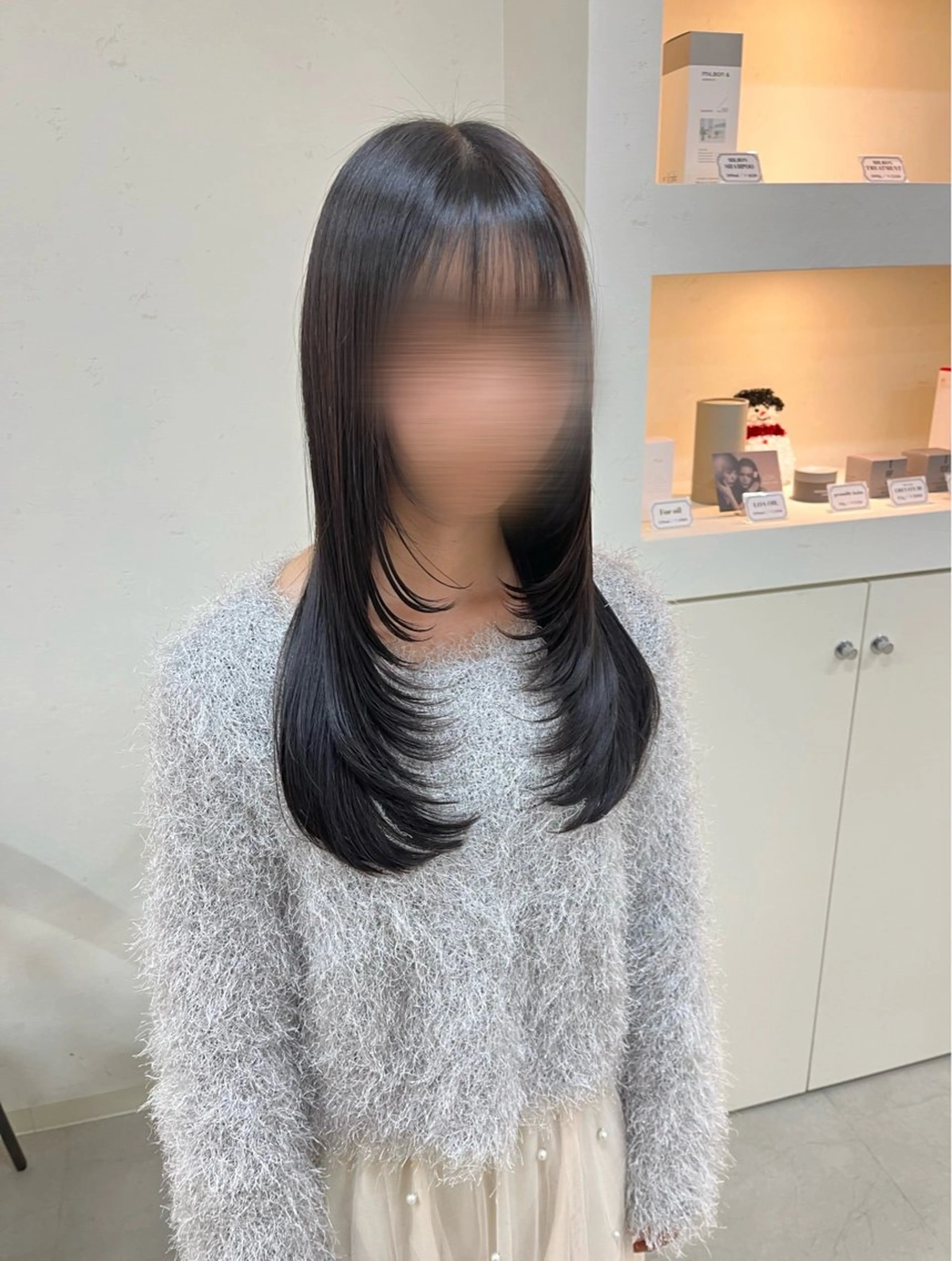 ロング カット ヘアカラー トリートメント BELLE by revo 山口 か乃のヘアスタイル