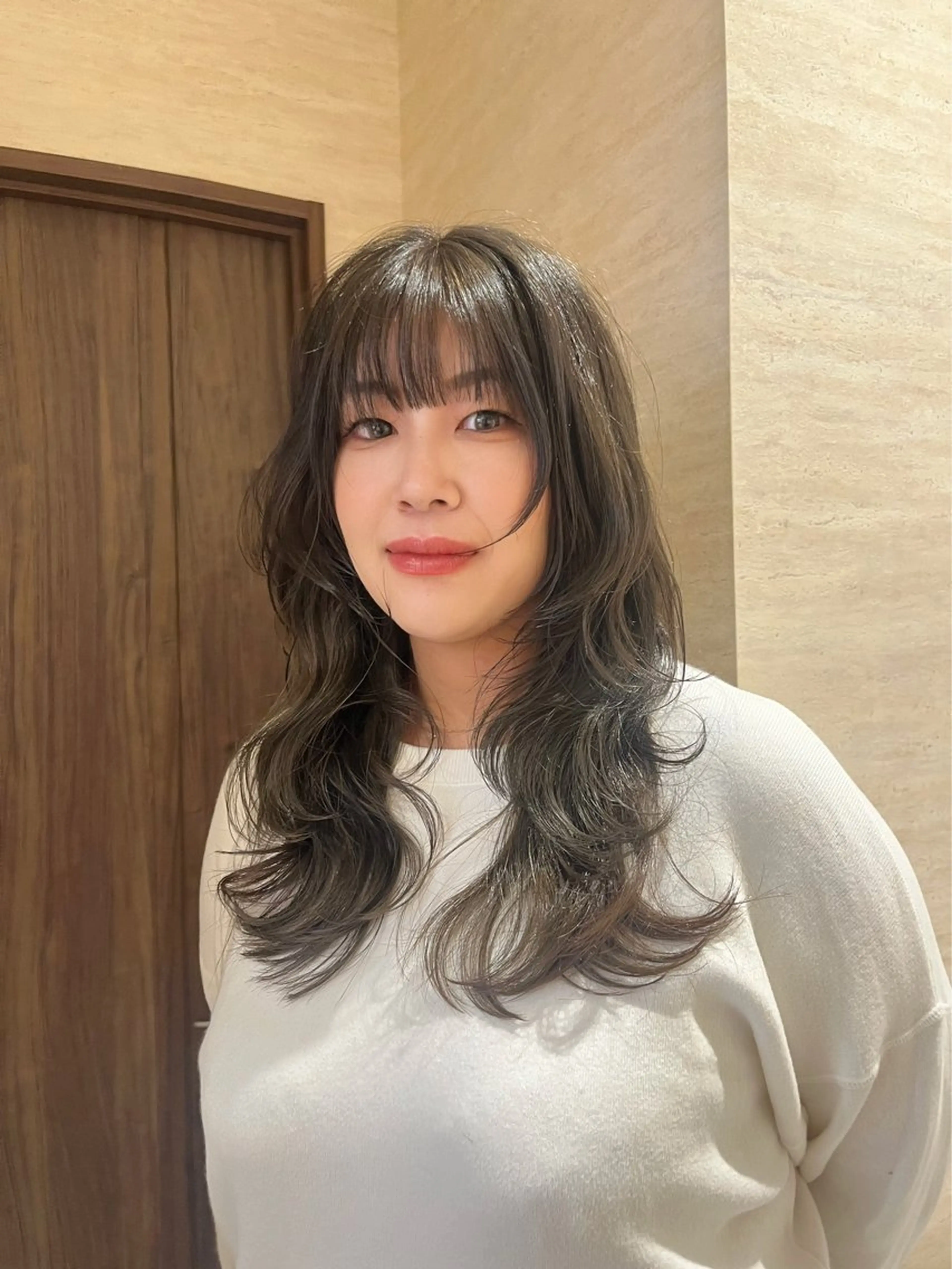 ロング カラー 柔らかい艶暖色 レイヤー🫧姫汝のヘアスタイル