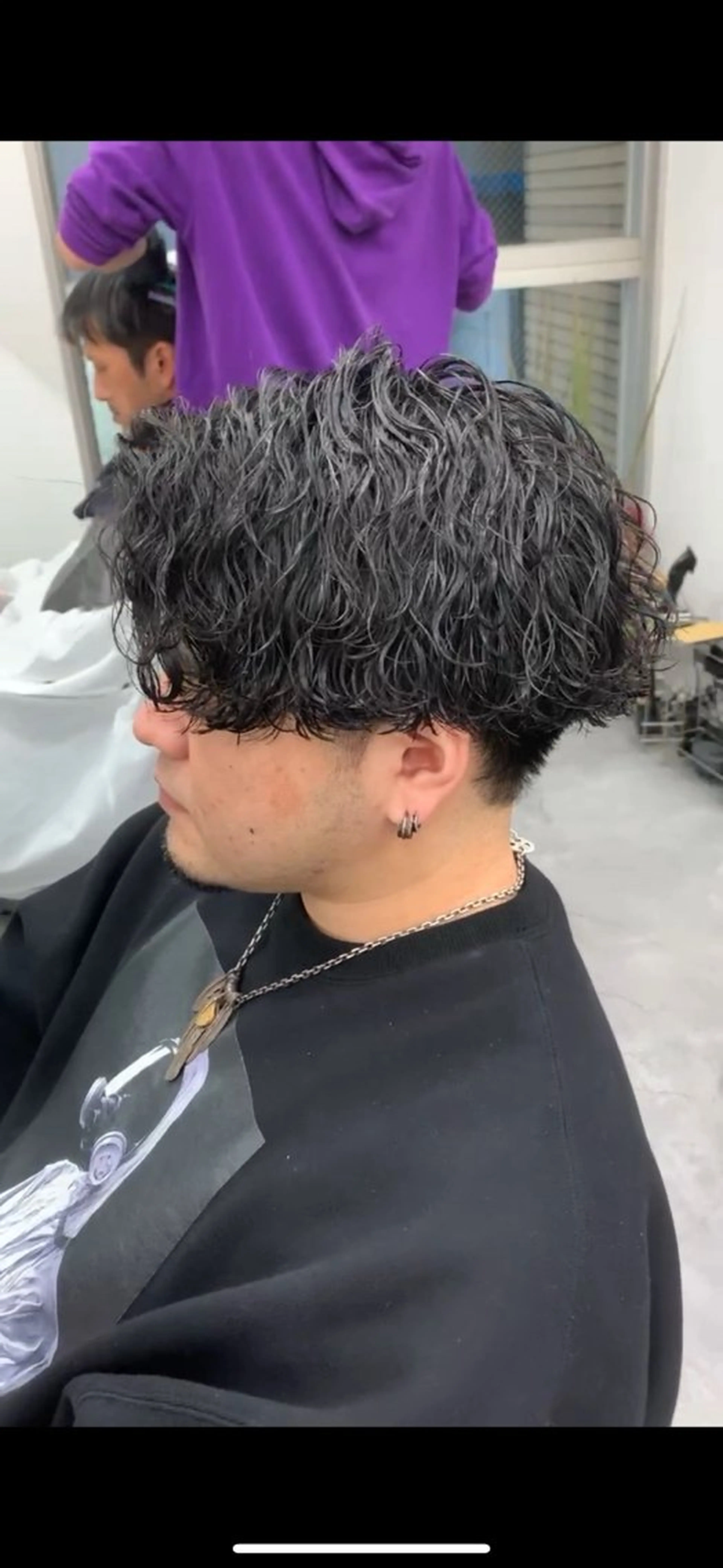 パーマ メンズ カット パーマ ニュアンス/フェザー /ウルフ/伶馬のヘアスタイル