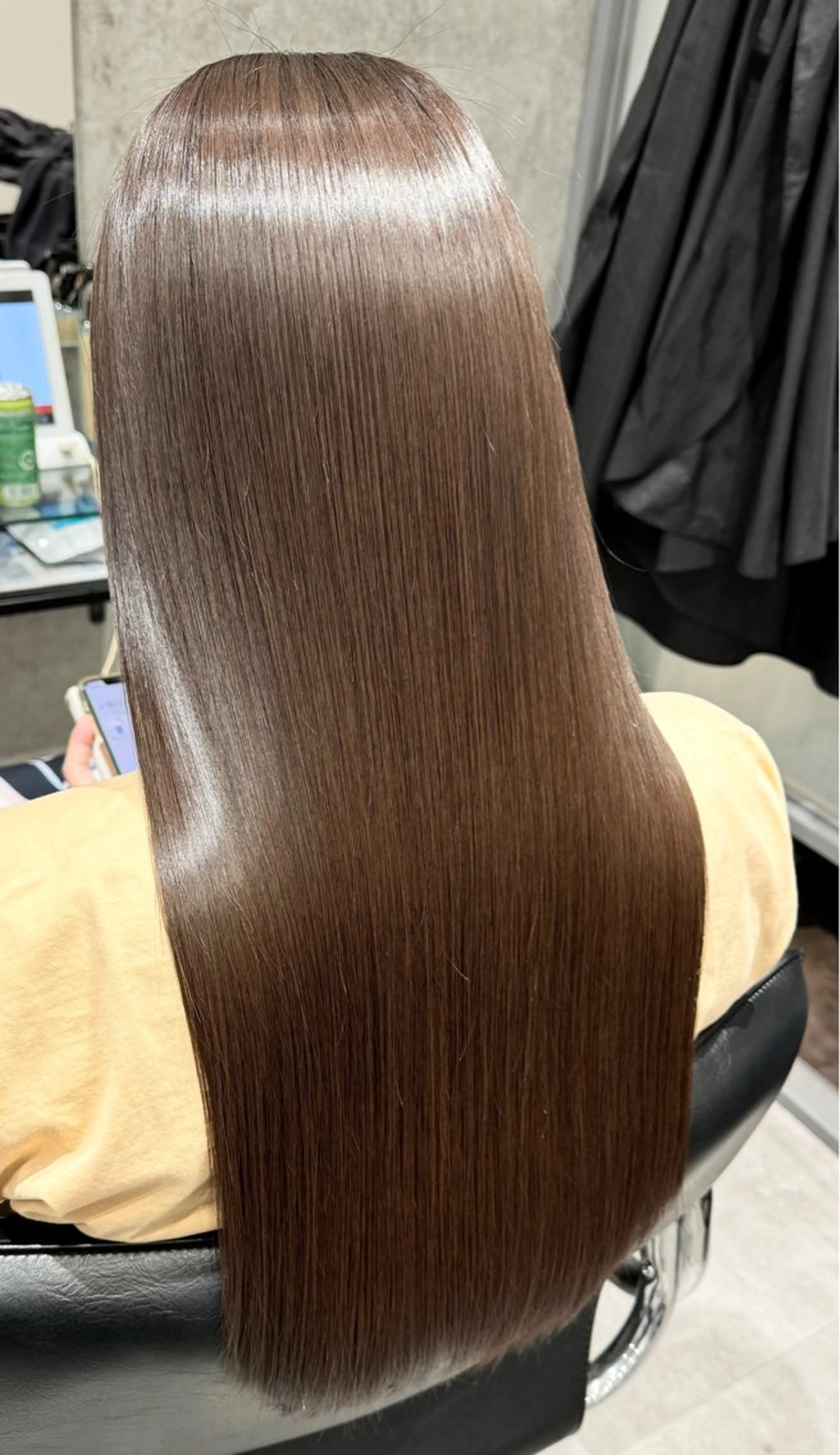 ロング 縮毛矯正 ドライ カット✂️髪質改善のヘアスタイル